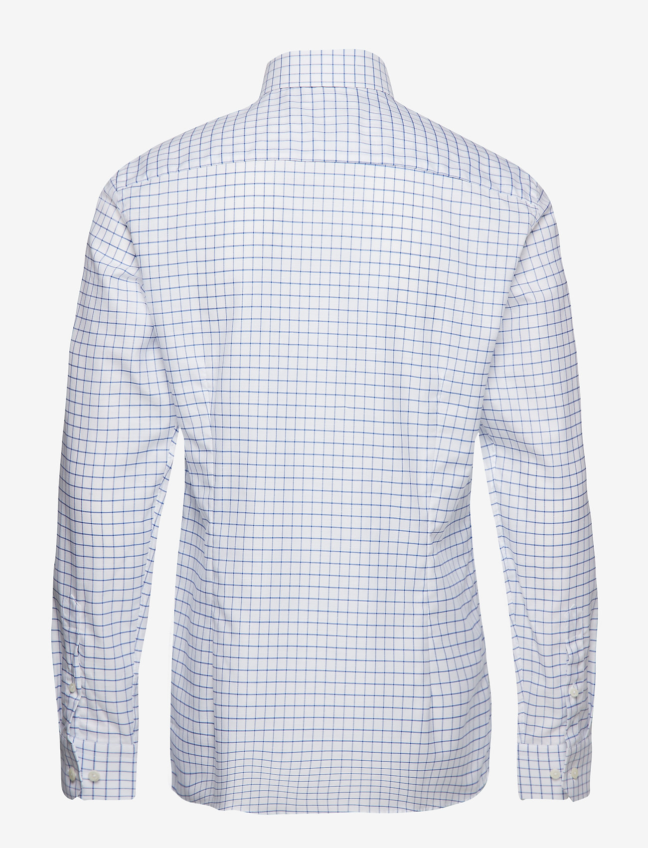 Eton - Checked Cotton & Linen Shirt - blue - 1