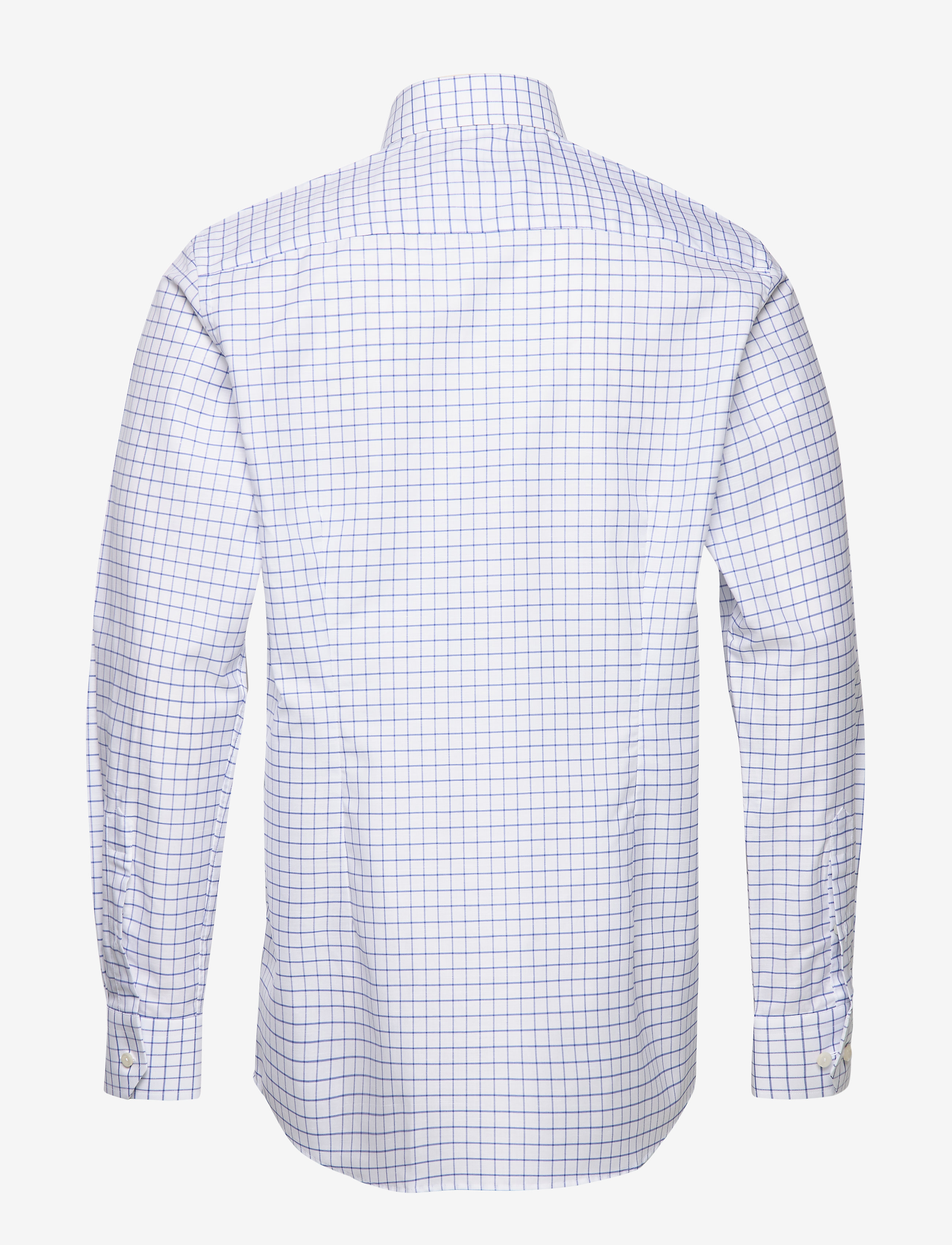 Eton - Checked Cotton & Linen Shirt - blue - 1