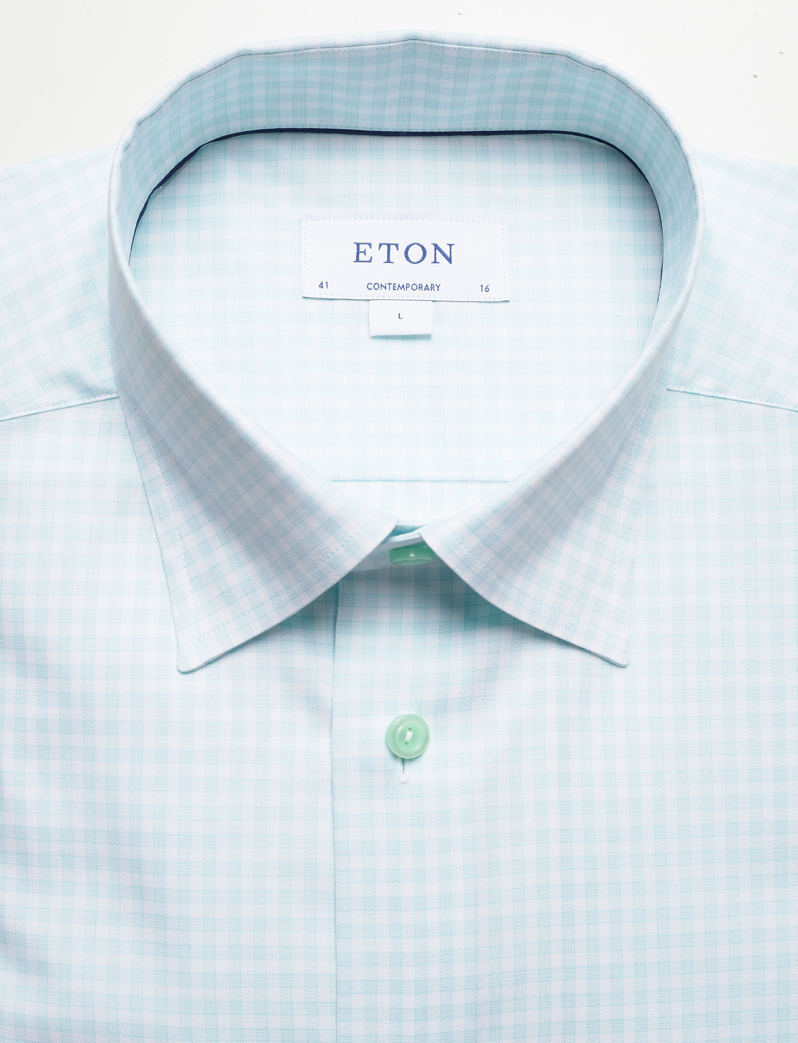 Eton - Contemporary fit Business Casual Signature Twill Shirt - green - 2