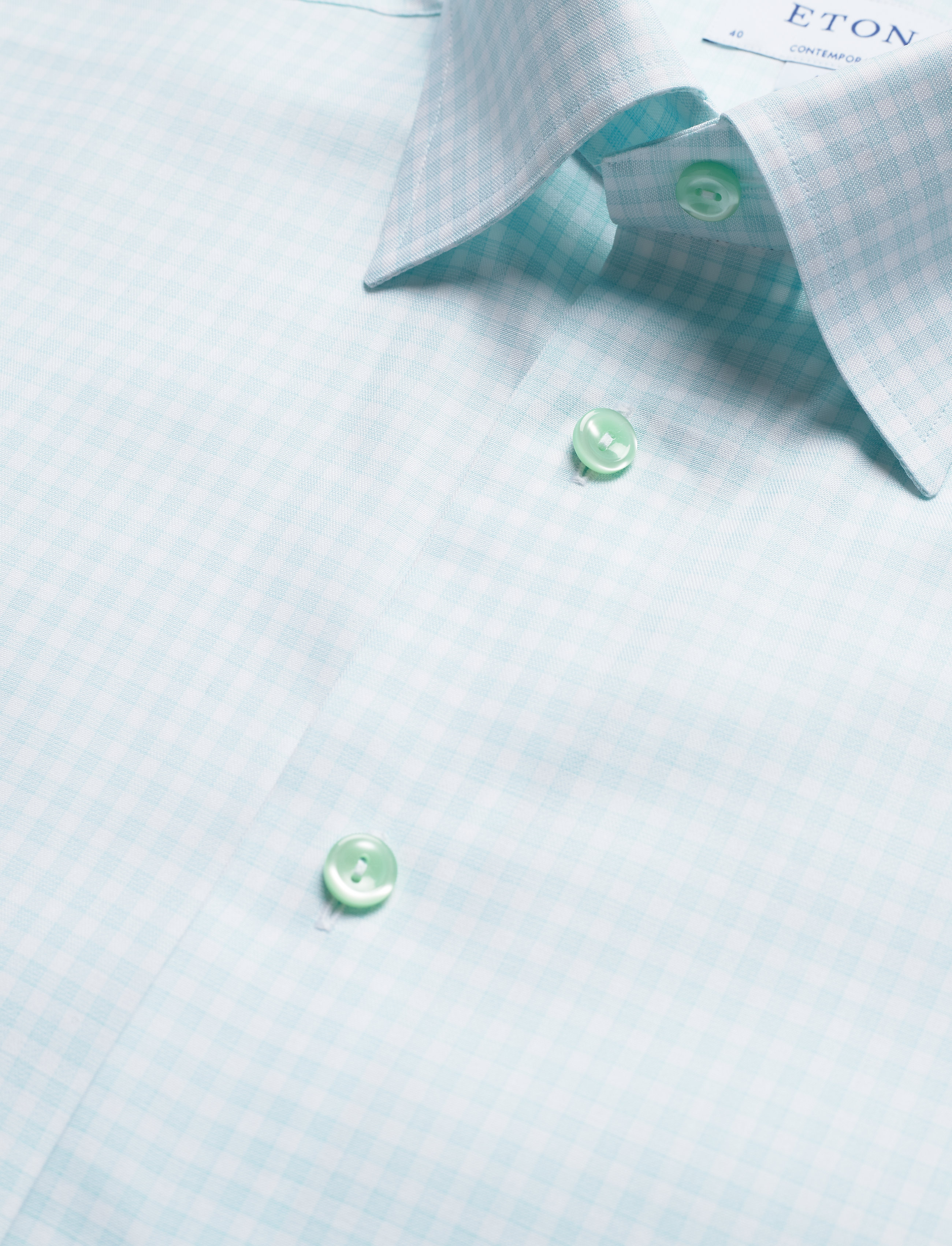 Eton - Contemporary fit Business Casual Signature Twill Shirt - green - 3