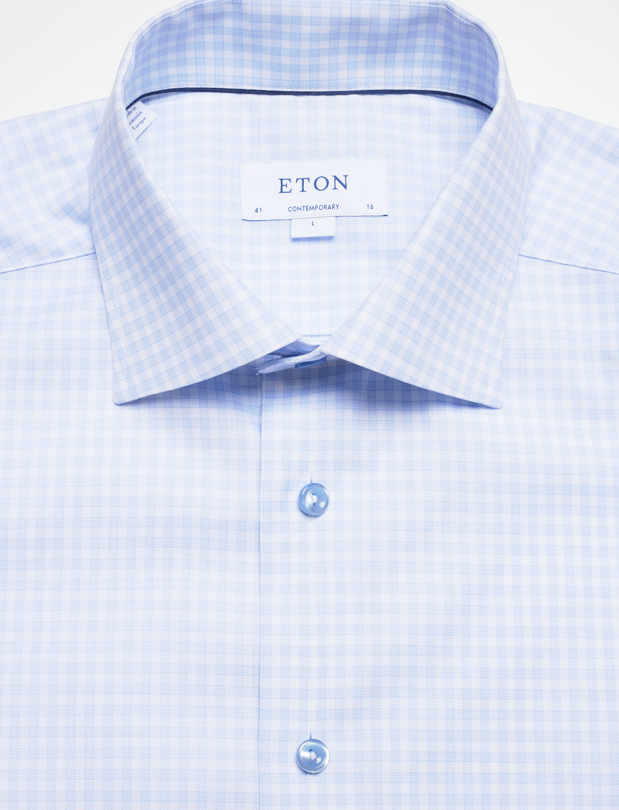 Eton - Contemporary fit Business Casual Signature Twill Shirt - blue - 2