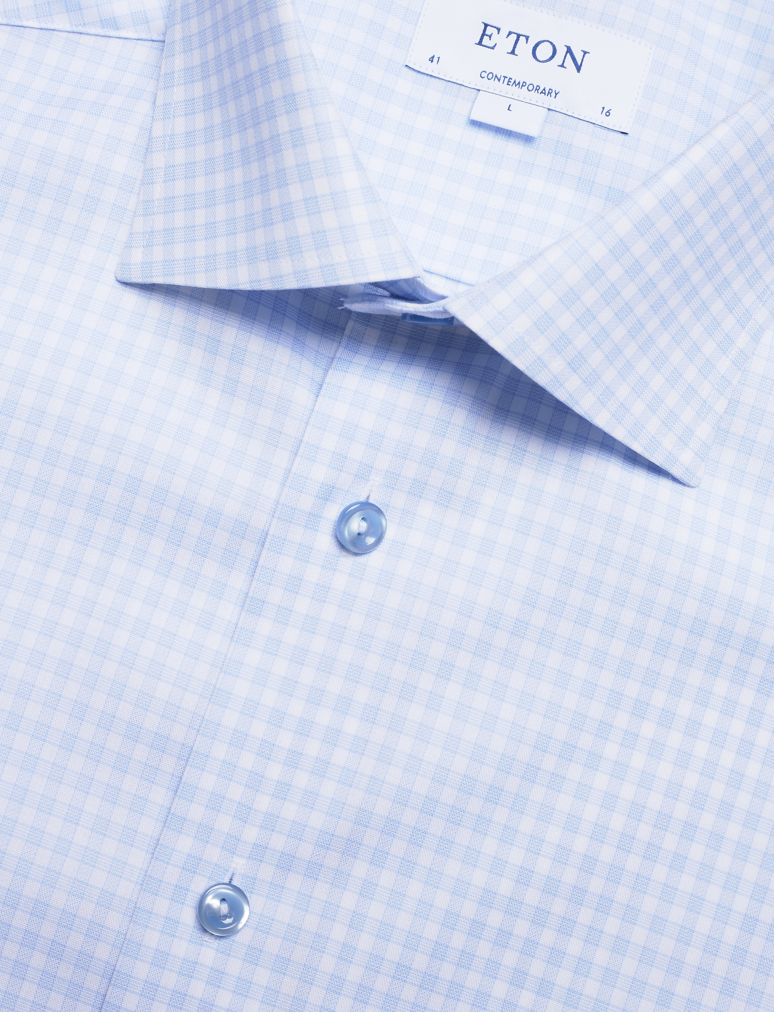Eton - Contemporary fit Business Casual Signature Twill Shirt - blue - 3