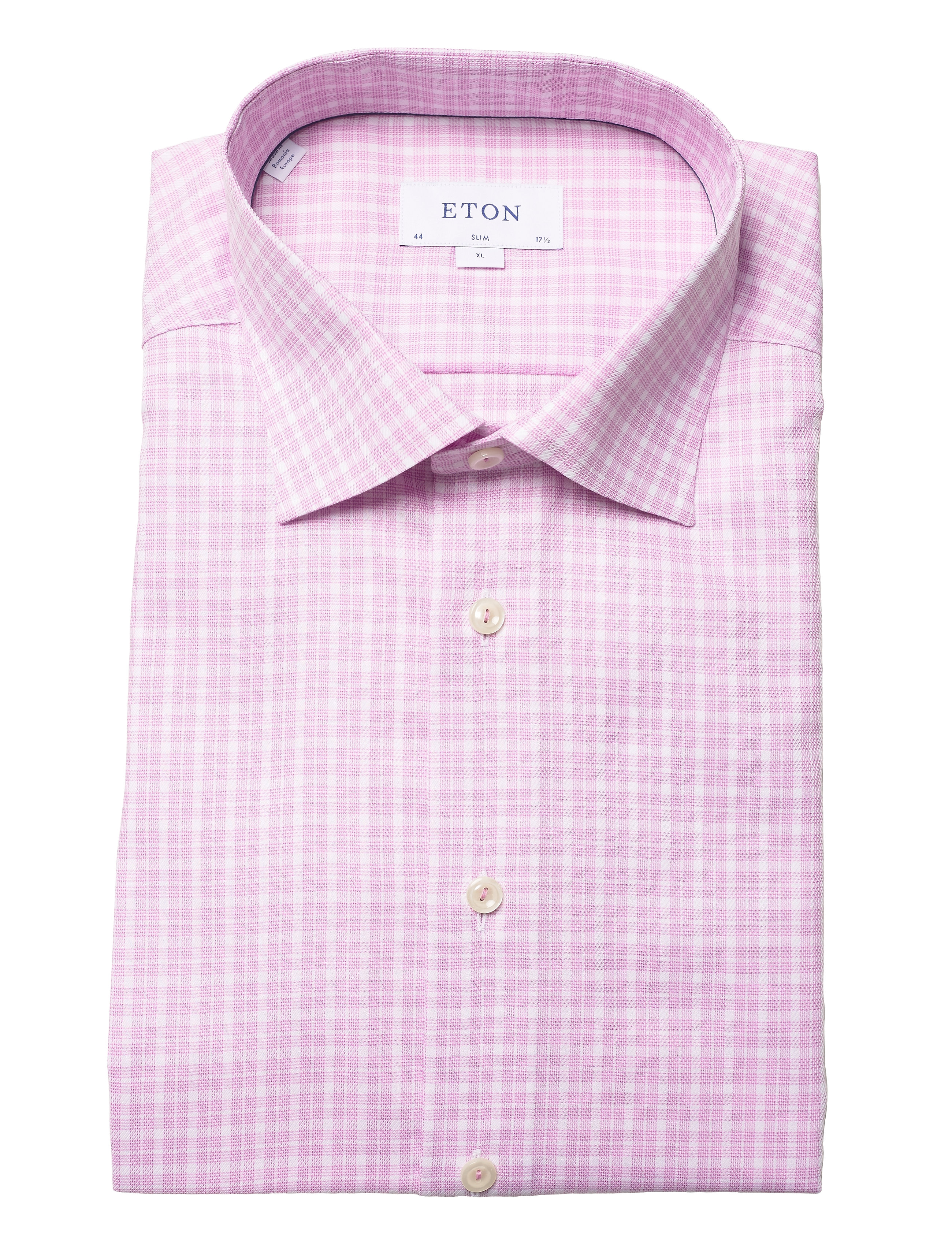 Eton - Slim fit Business Casual Twill Shirt - pink/red - 4