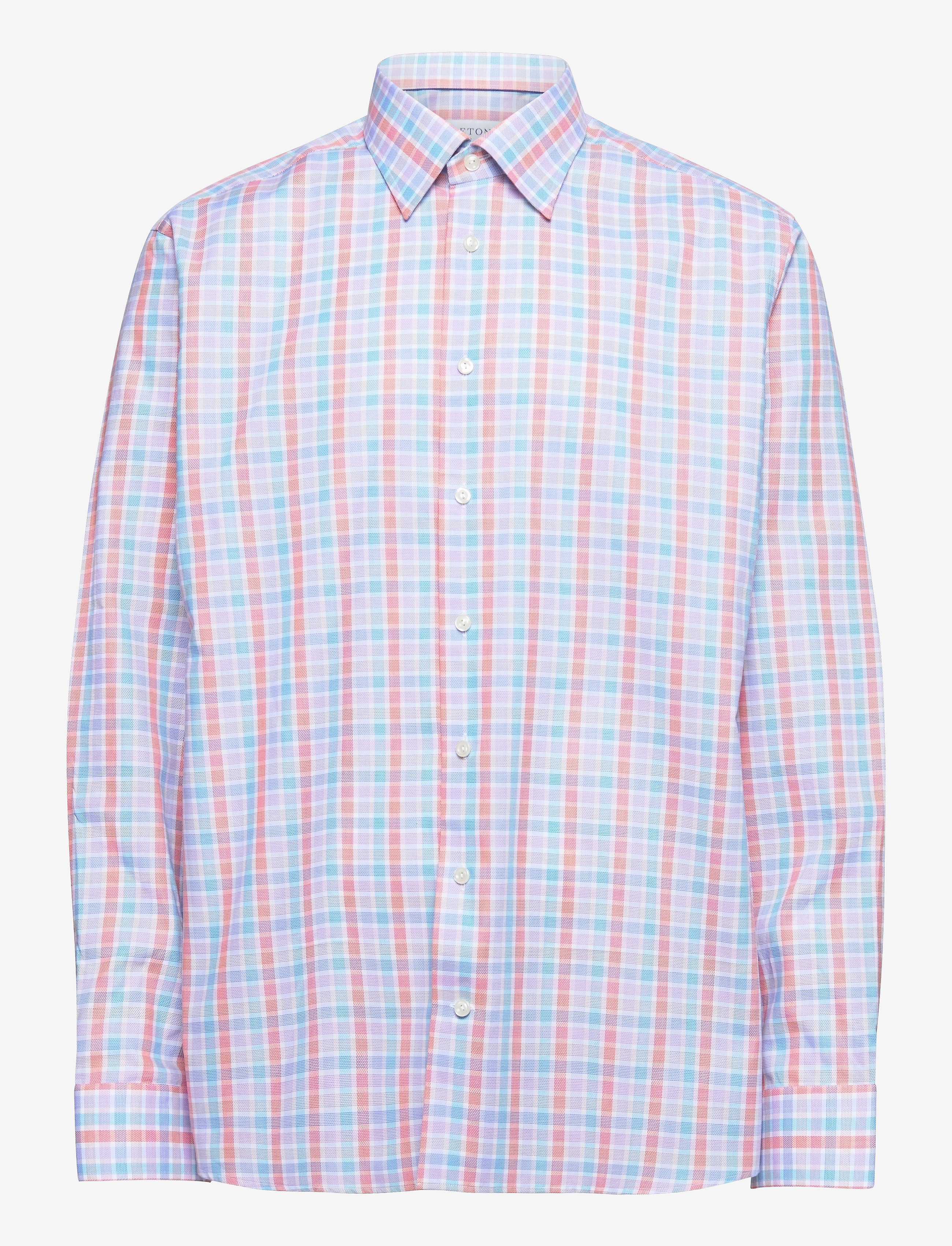 Eton - Slim fit Business Casual Twill Shirt - green - 0