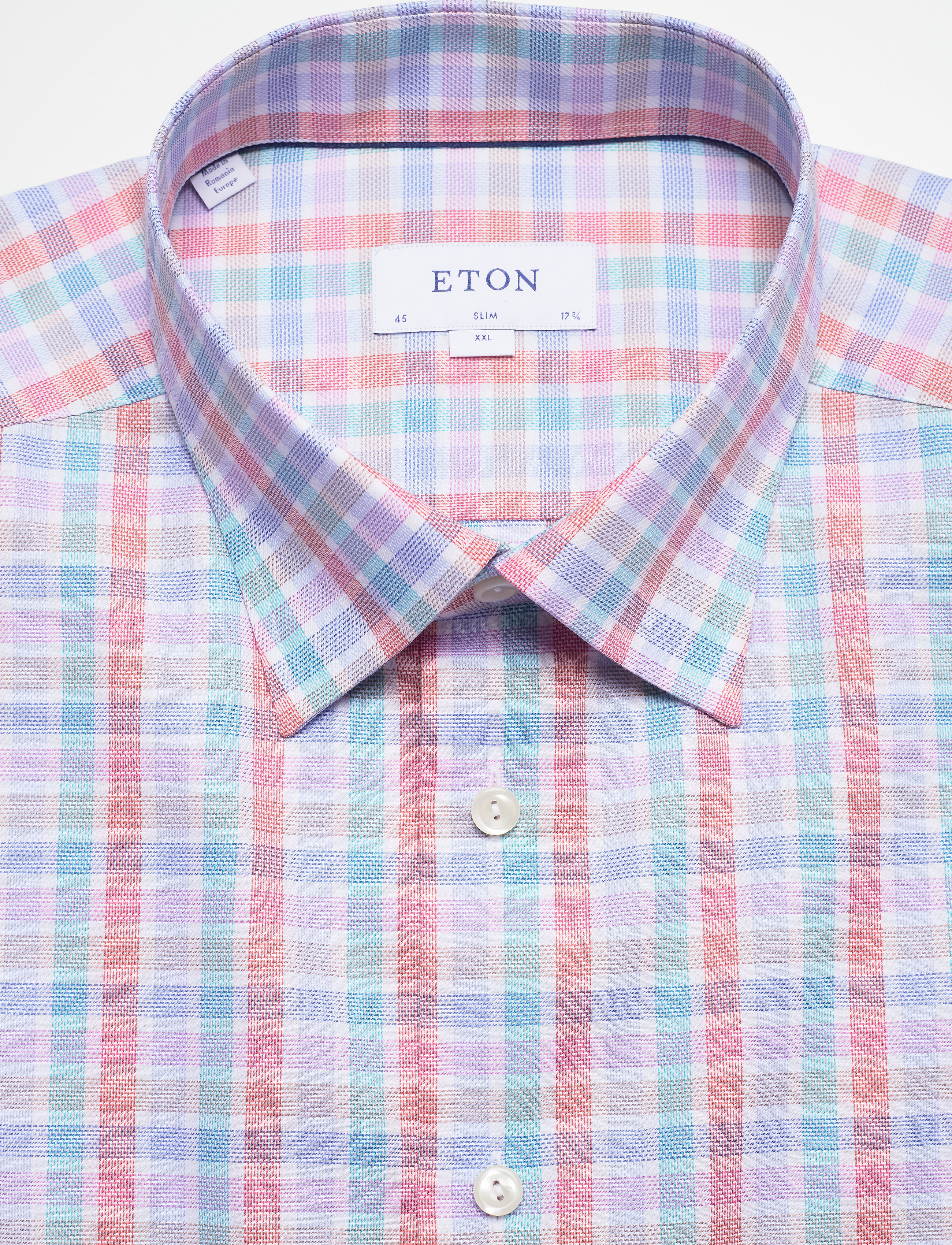 Eton - Slim fit Business Casual Twill Shirt - green - 2