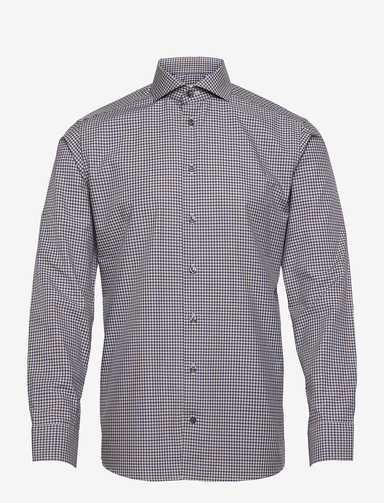 Eton - Men's shirt: Business Casual  Fine Twill - mid green - 0