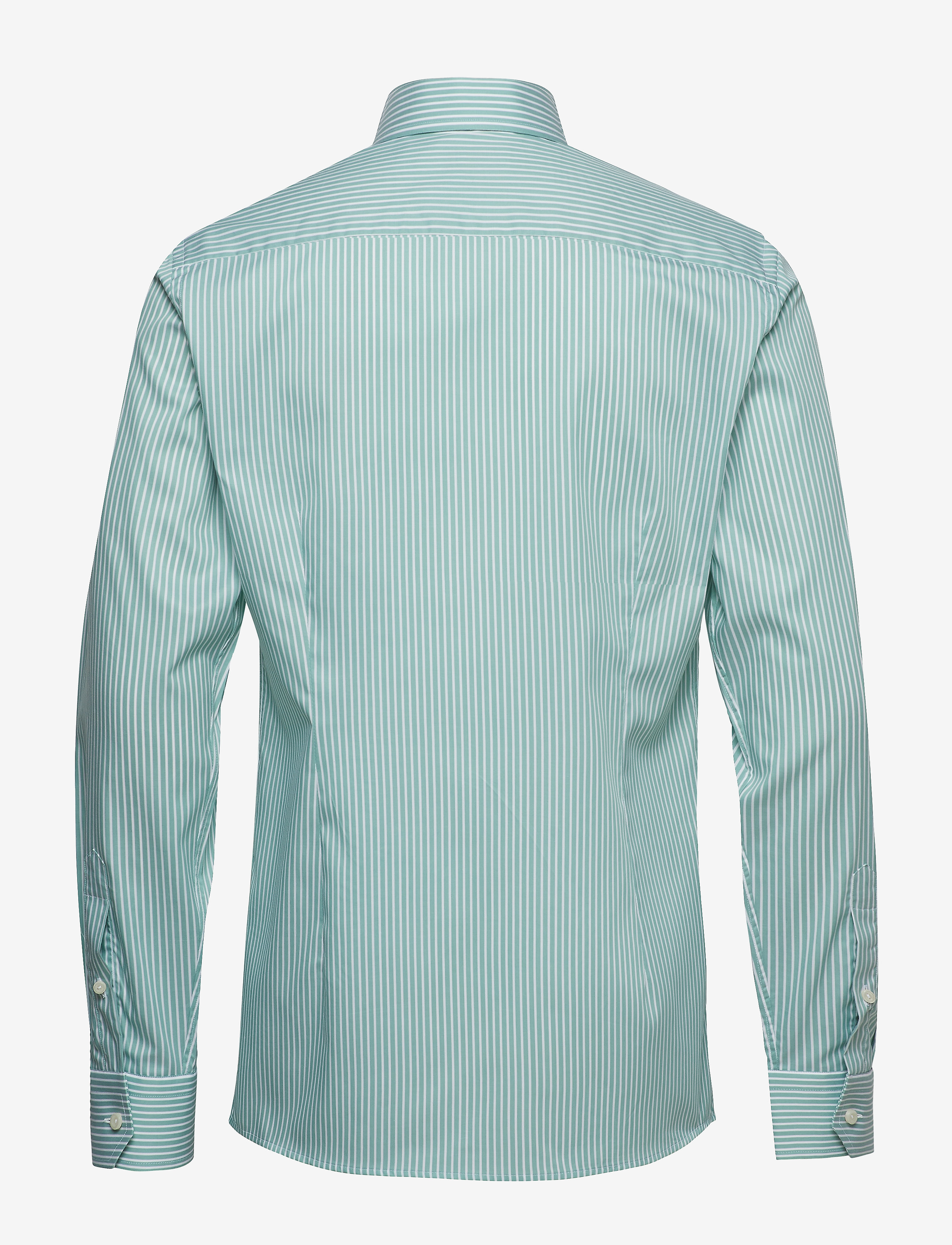 Eton - Striped Natural Stretch Shirt - green - 1