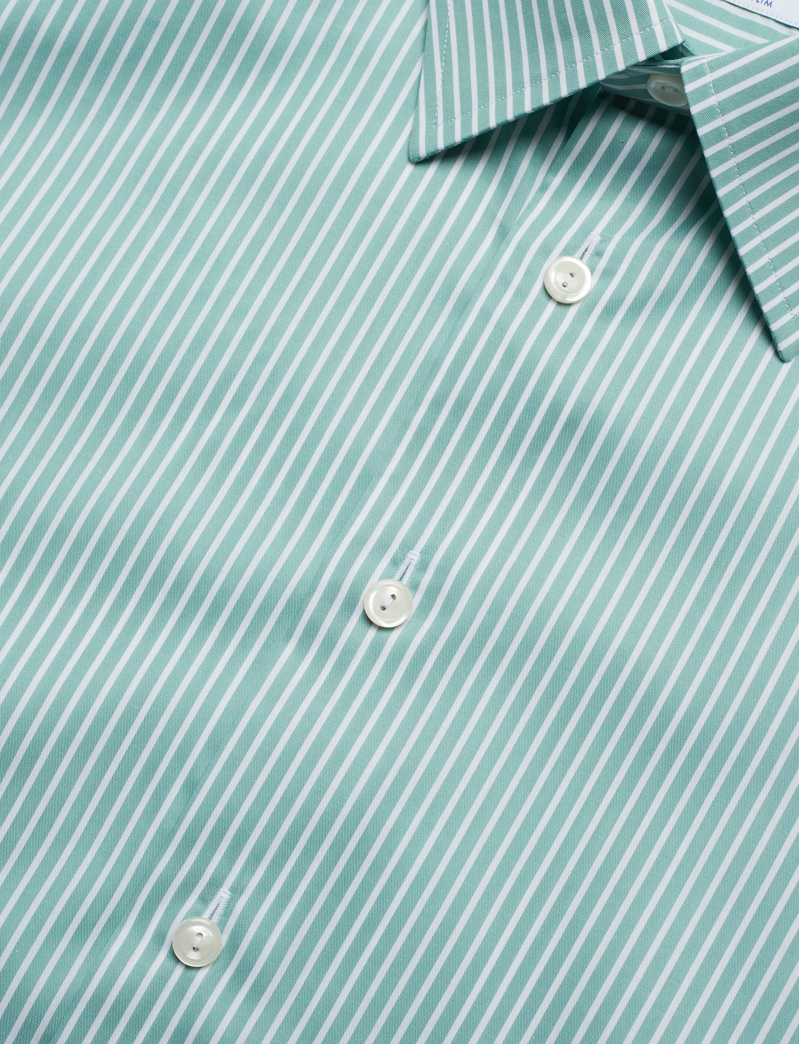 Eton - Striped Natural Stretch Shirt - green - 3