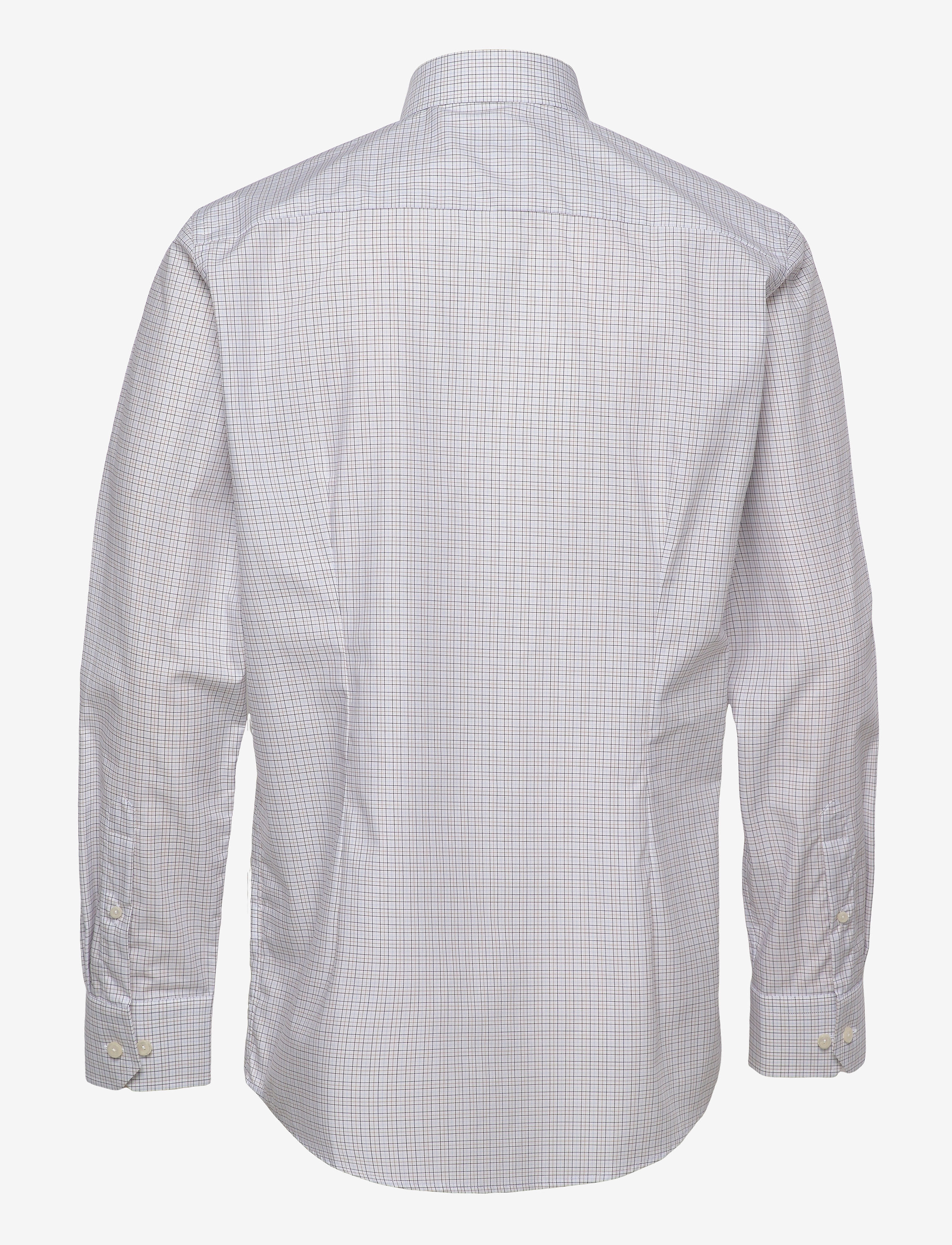 Eton - Contemporary fit Business Fine Twill Stretch Shirt - offwhite/brown - 1