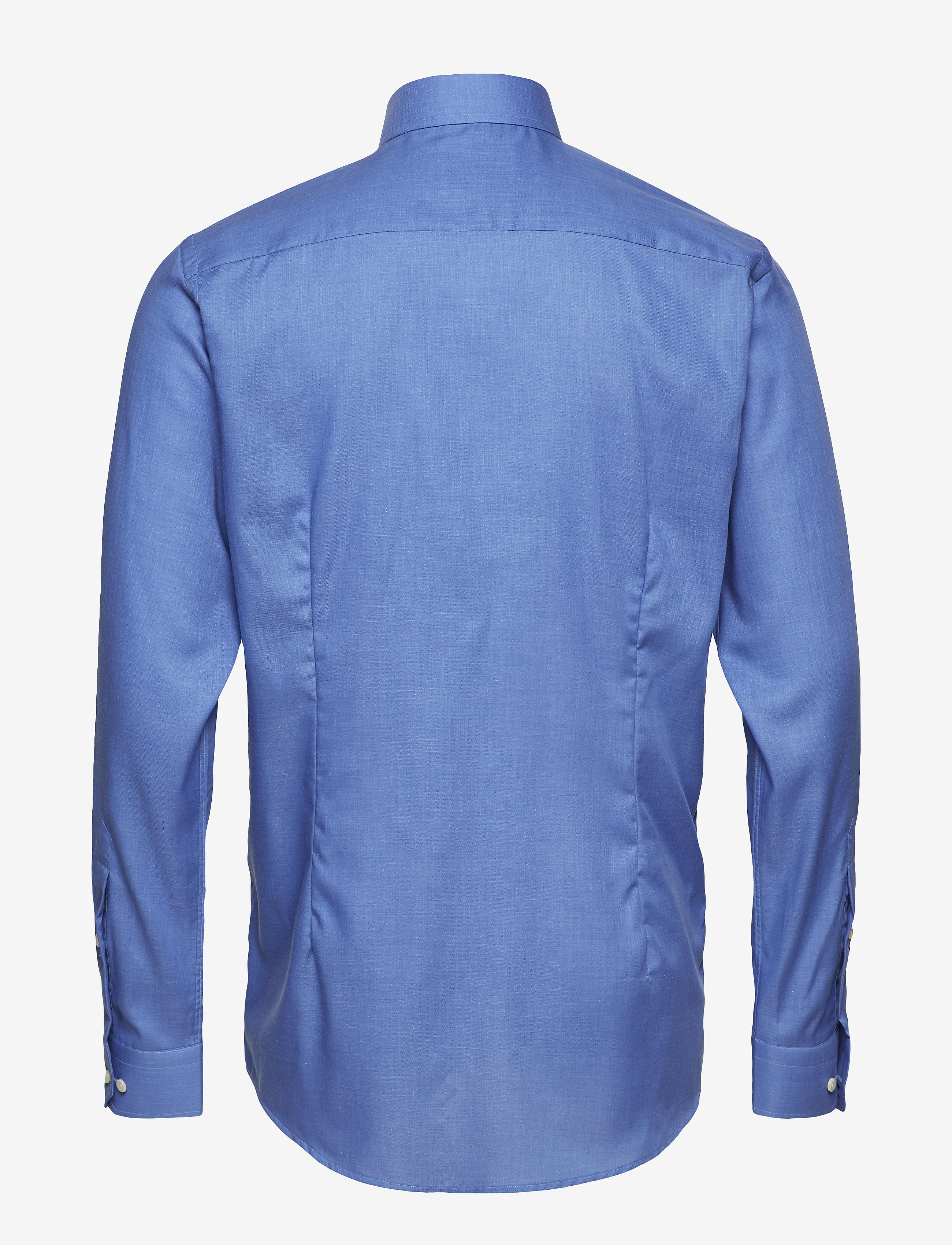 Eton - Herringbone Flannel Shirt - Contemporary fit - blue - 1
