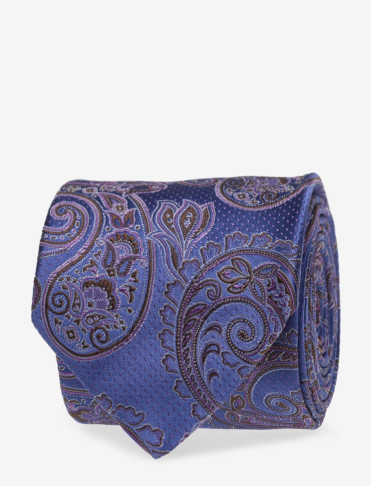 Eton - Paisley Silk Tie - purple - 0
