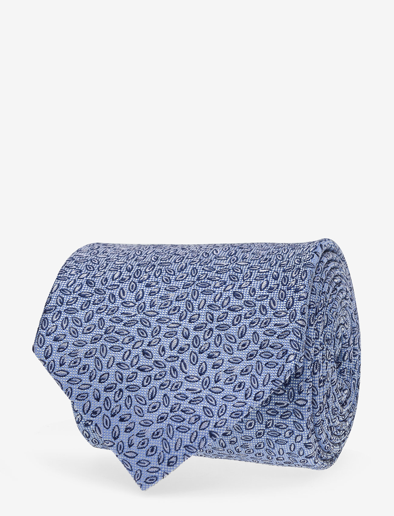 Eton - Seed Patterned Silk Tie - blue - 0