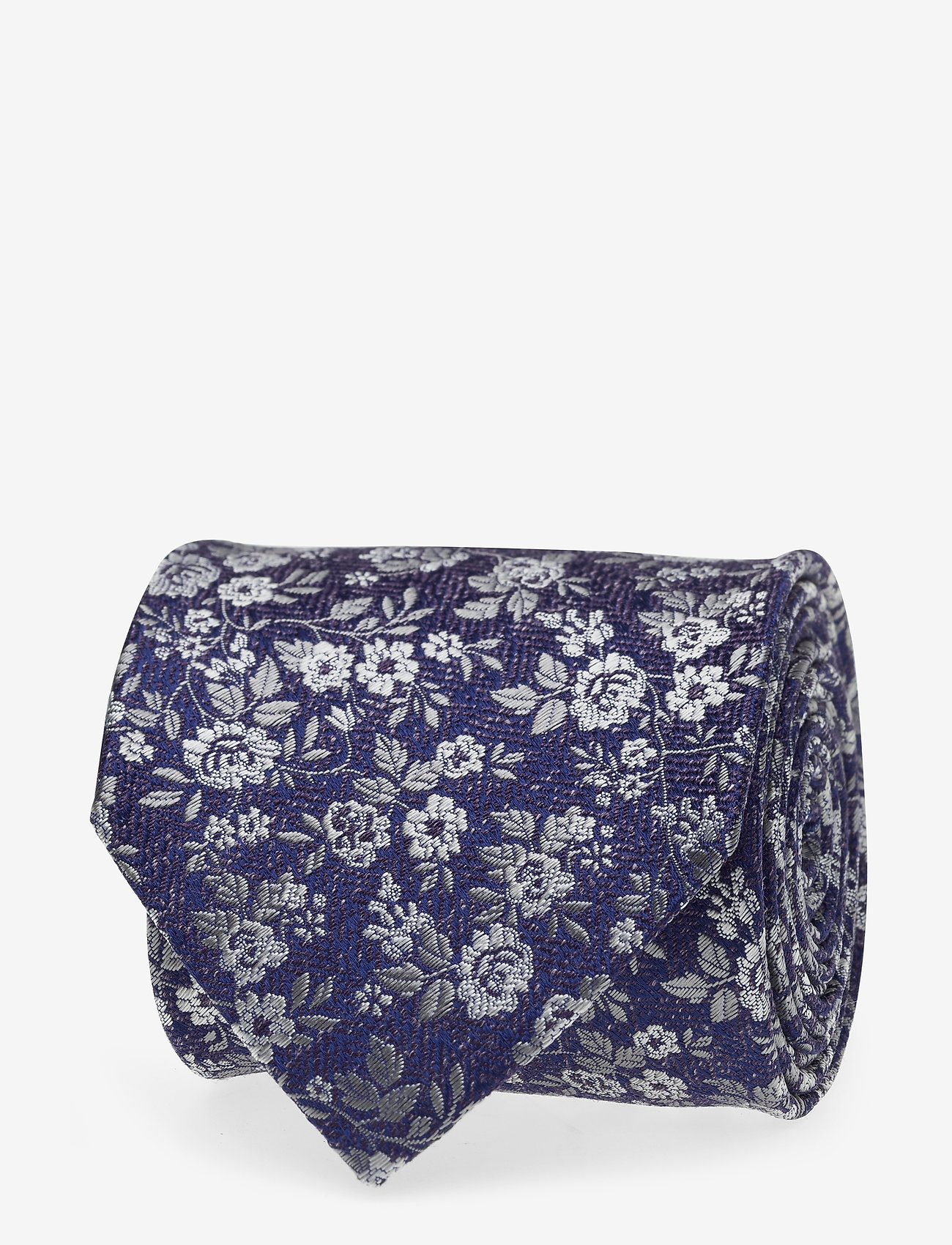 Eton - Seed Patterned Silk Tie - blue - 0