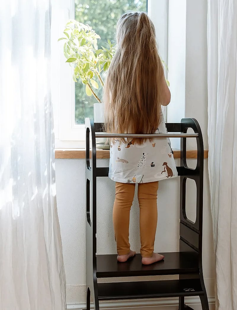 Ette Tete - STEP UP Adjustable Height Helper Tower - læringsstårn - black - 4