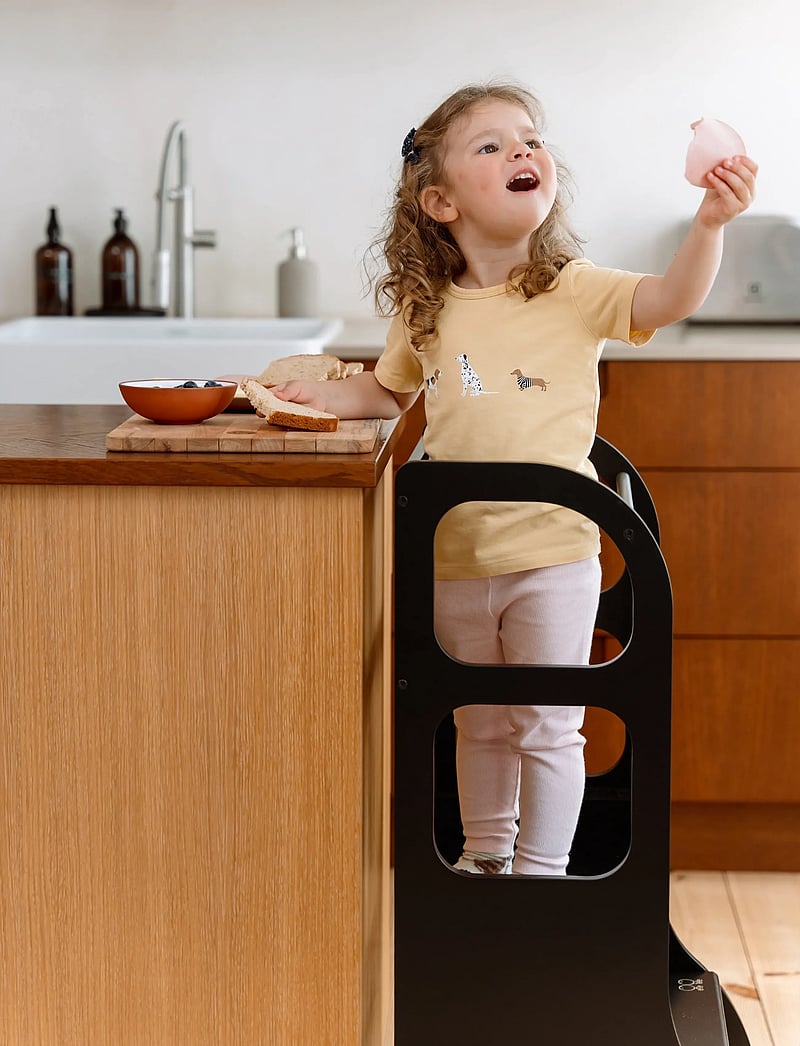 Ette Tete - STEP UP Adjustable Height Helper Tower - læringsstårn - black - 5