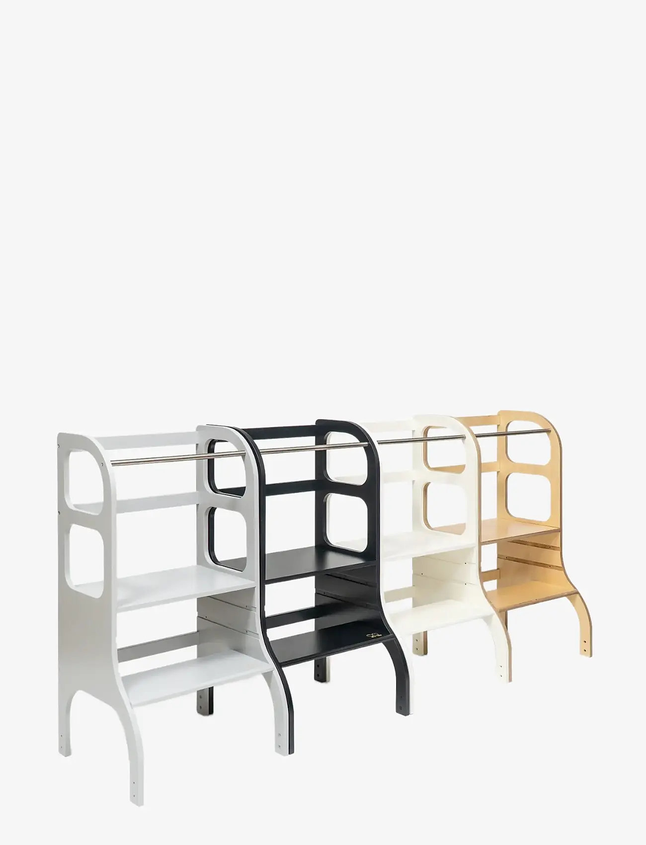 Ette Tete - STEP UP Adjustable Height Helper Tower - læringsstårn - black - 3