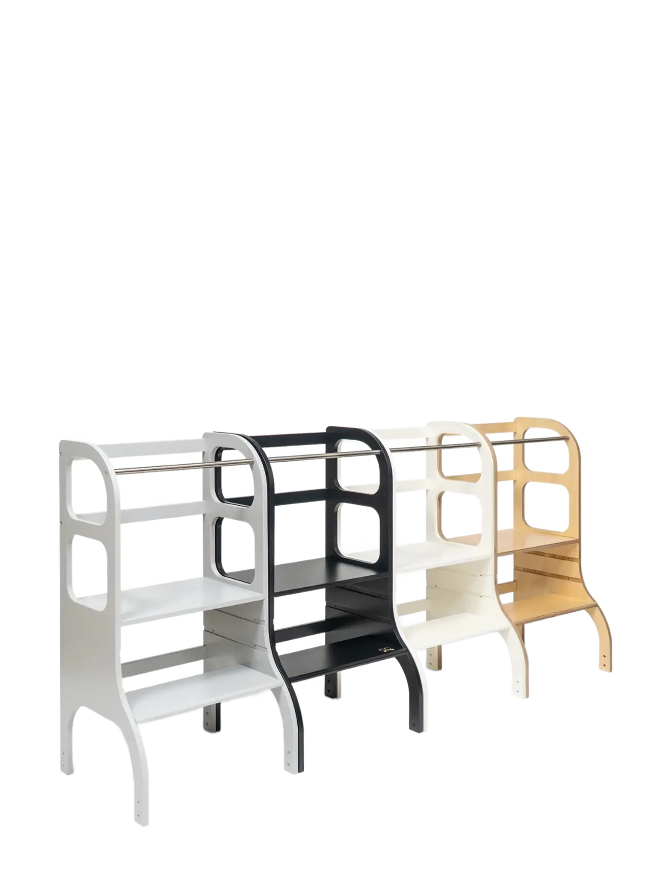 Ette Tete - STEP UP Adjustable Height Helper Tower - læringsstårn - black - 3
