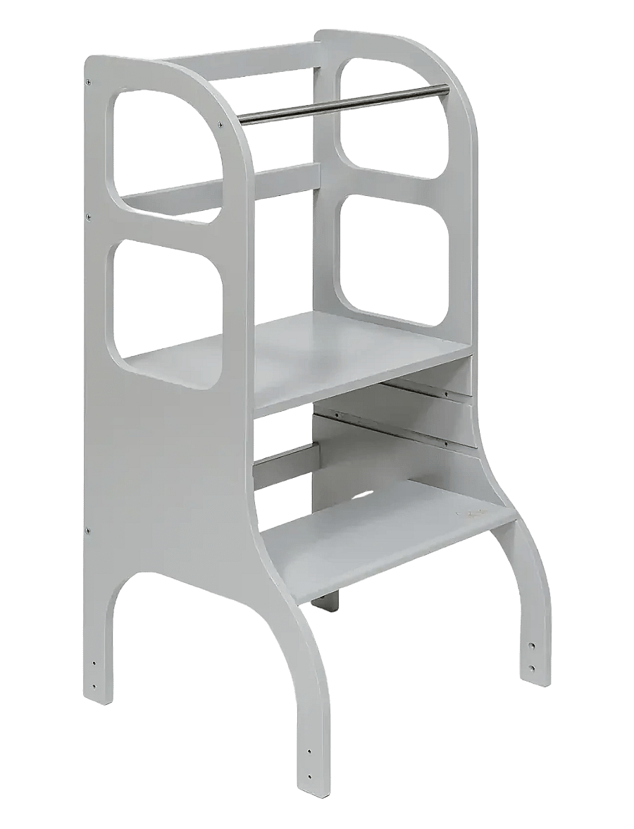 Ette Tete - STEP UP Adjustable Height Helper Tower - motoriku attīstošs tornis - grey - 1