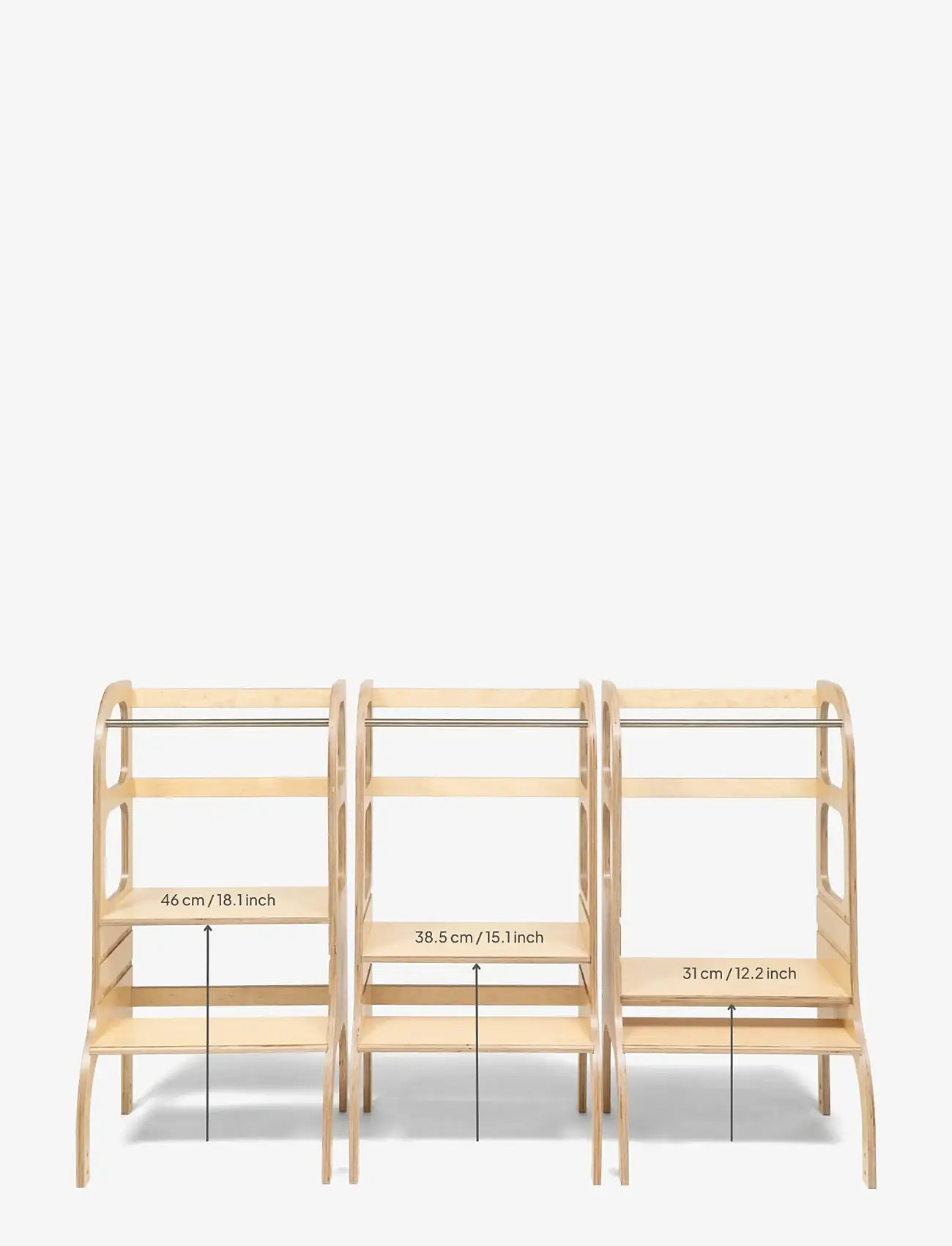 Ette Tete - STEP UP Adjustable Height Helper Tower - læringsstårn - grey - 2