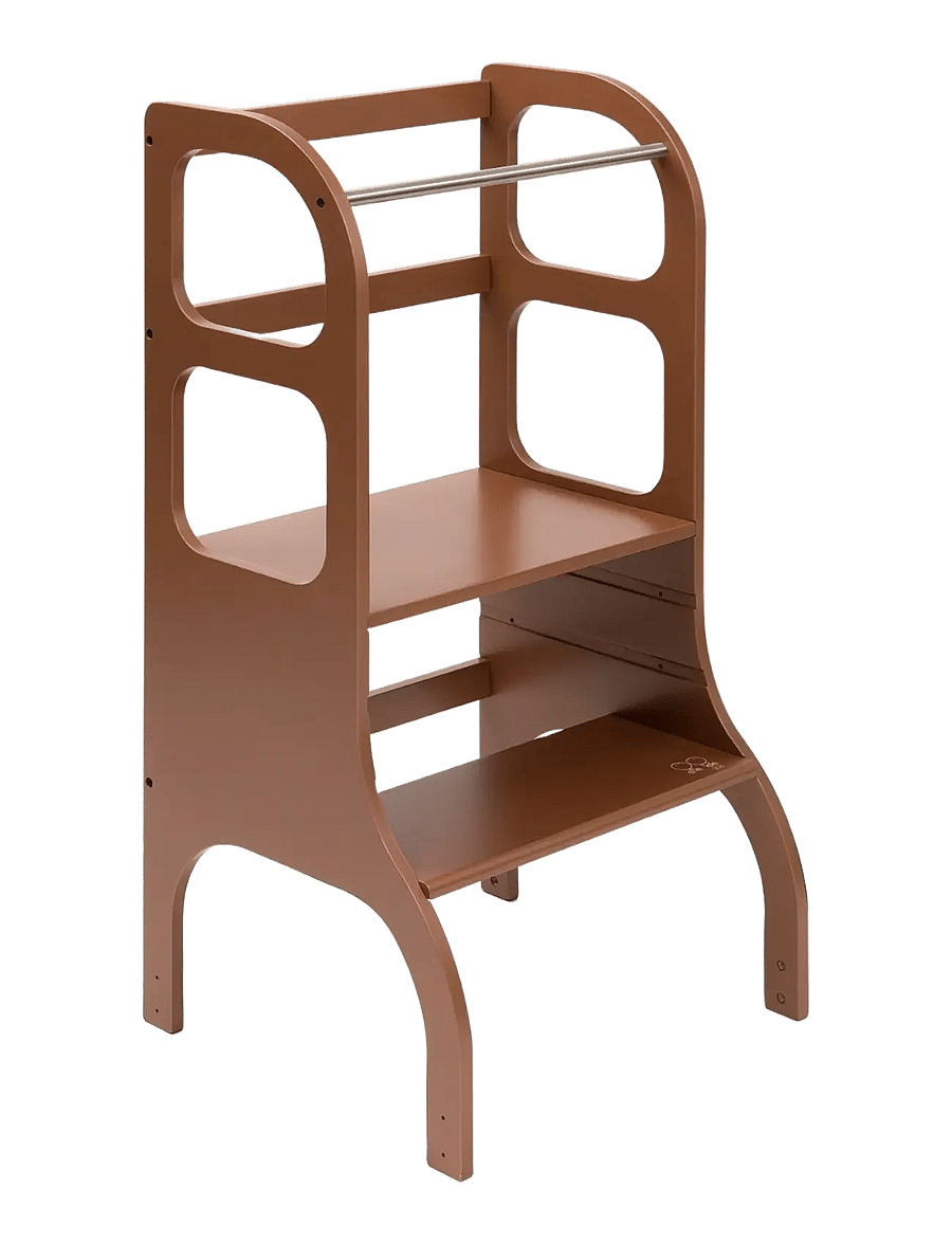 Ette Tete - STEP UP Adjustable Height Helper Tower - læringsstårn - mocha - 1