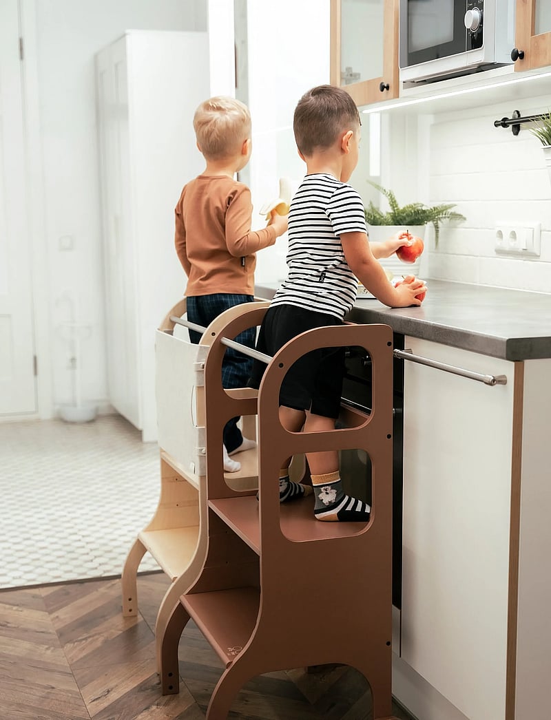 Ette Tete - STEP UP Adjustable Height Helper Tower - hjälpa till pallar - mocha - 4