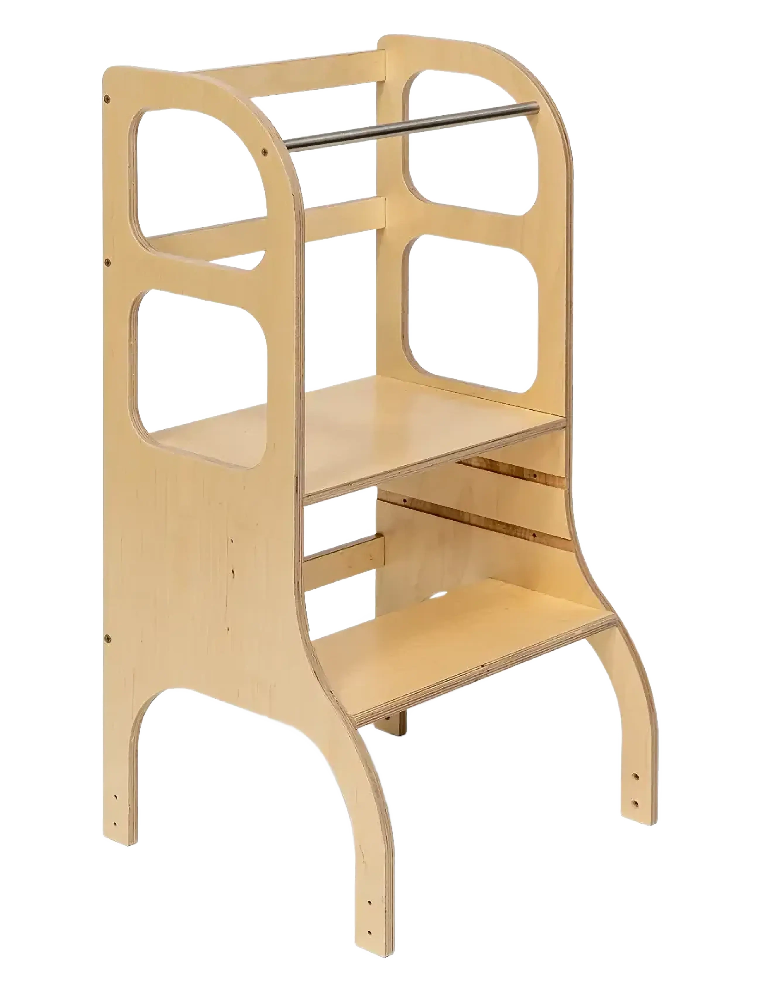 Ette Tete Step Up Adjustable Height Helper Tower, 90X 43X 40 cm, Furniture, Beige - Motor Skills Kinder