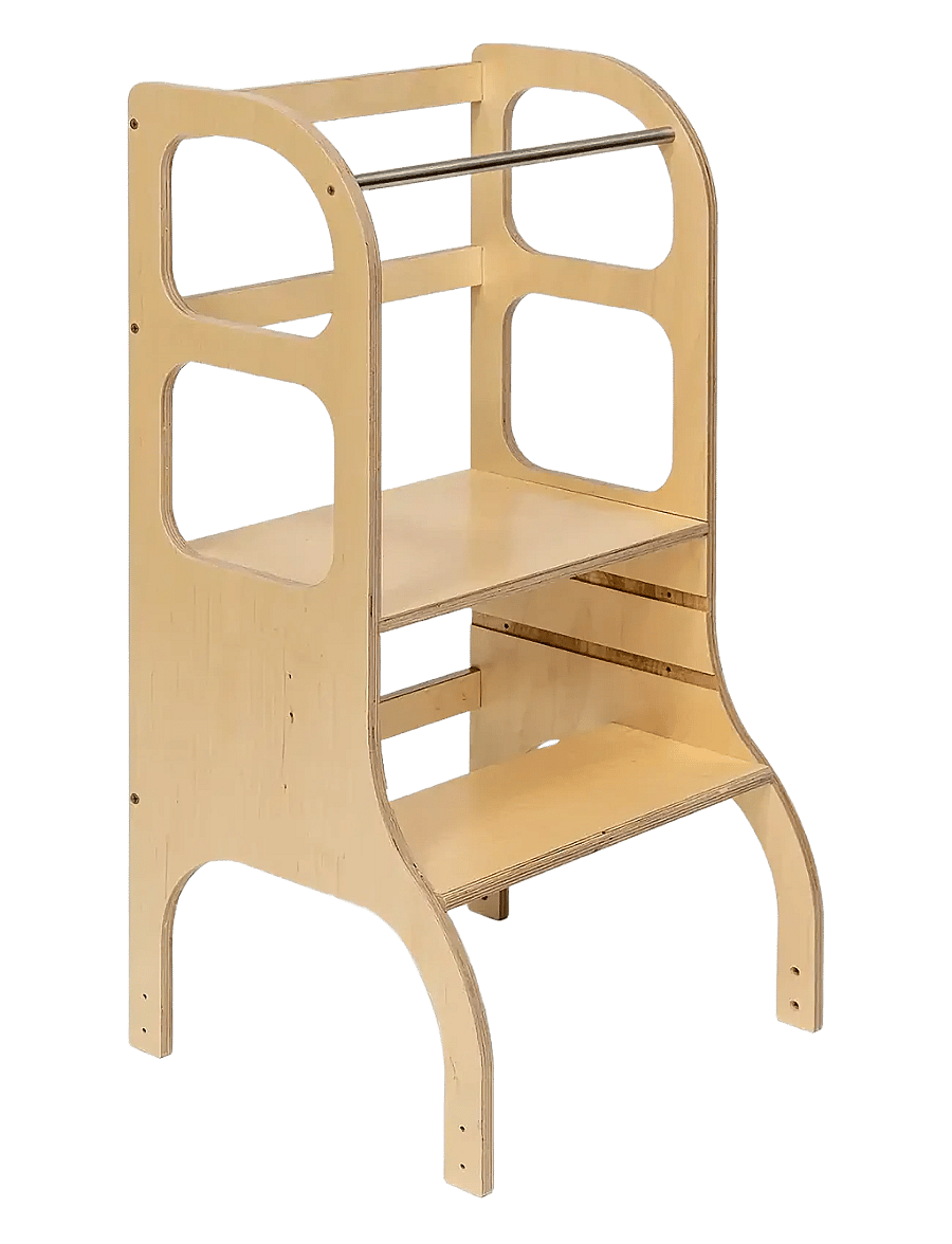 Ette Tete - STEP UP Adjustable Height Helper Tower - læringsstårn - wooden - 1