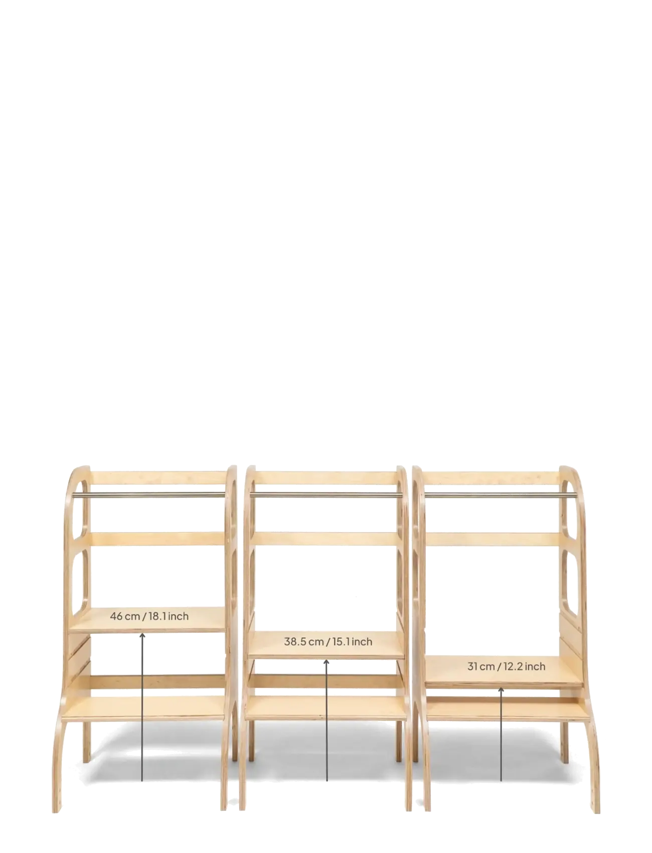 Ette Tete - STEP UP Adjustable Height Helper Tower - learning tower - wooden - 2