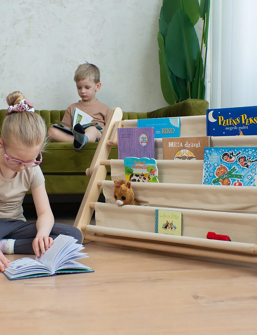 Ette Tete - MOPITRI®, FIPITRI® Montessori Bookshelf Add-on - motoristen taitojen huonekalut - beige - 0