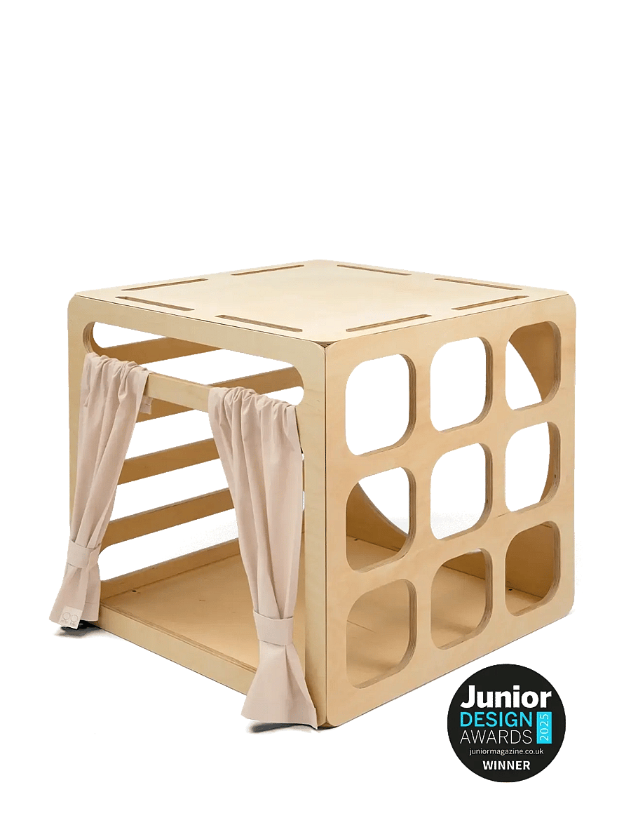 Ette Tete - CUBITRI® Climbing Play Cube - meble rozwijające motorykę - wooden - 1
