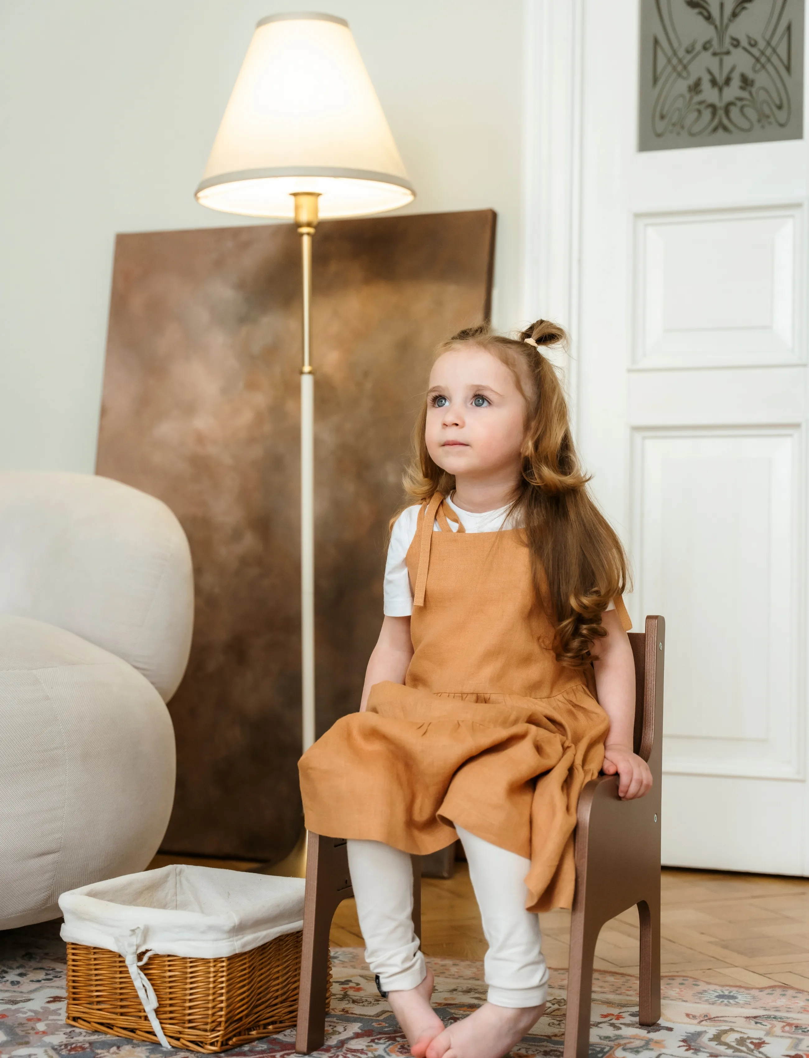 Ette Tete Tulla Adjustable Height Chair, One Size, Brown, Møbler > Stole Og Skamler, Børn