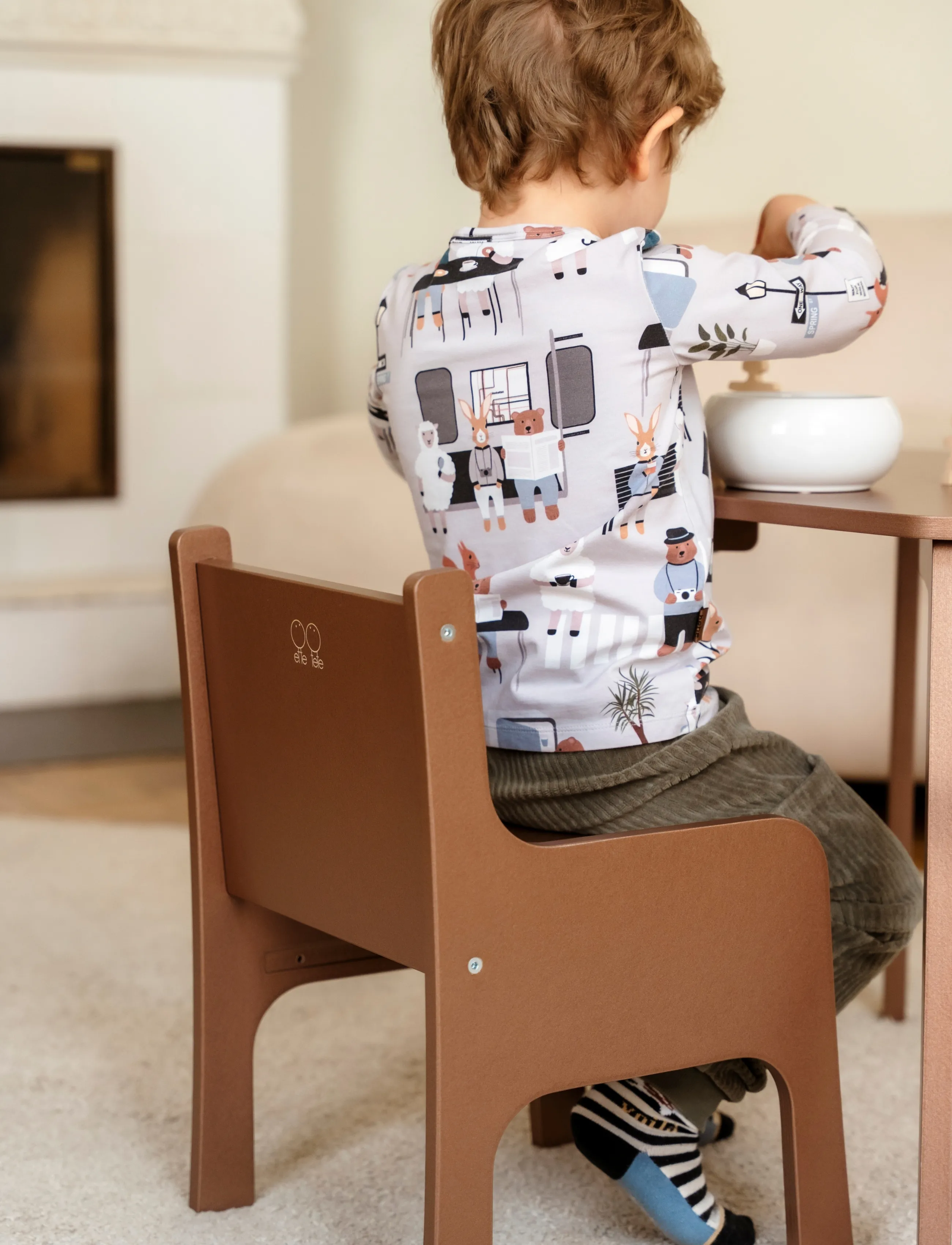 Ette Tete - Tulla Adjustable height chair - stühle & hocker - mocha - 4