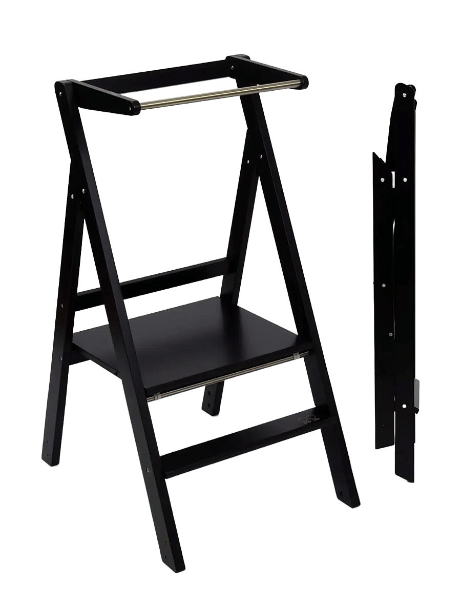 Ette Tete - STEP'n'FOLD Foldable Helper Tower - læringsstårn - black - 1
