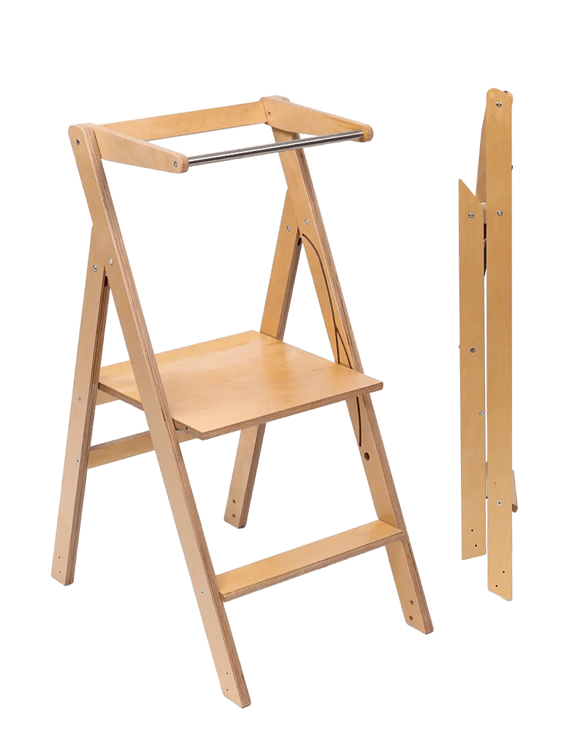 Ette Tete - Foldable Helper Tower "Step'n'Fold", wooden - torntool - wooden - 1