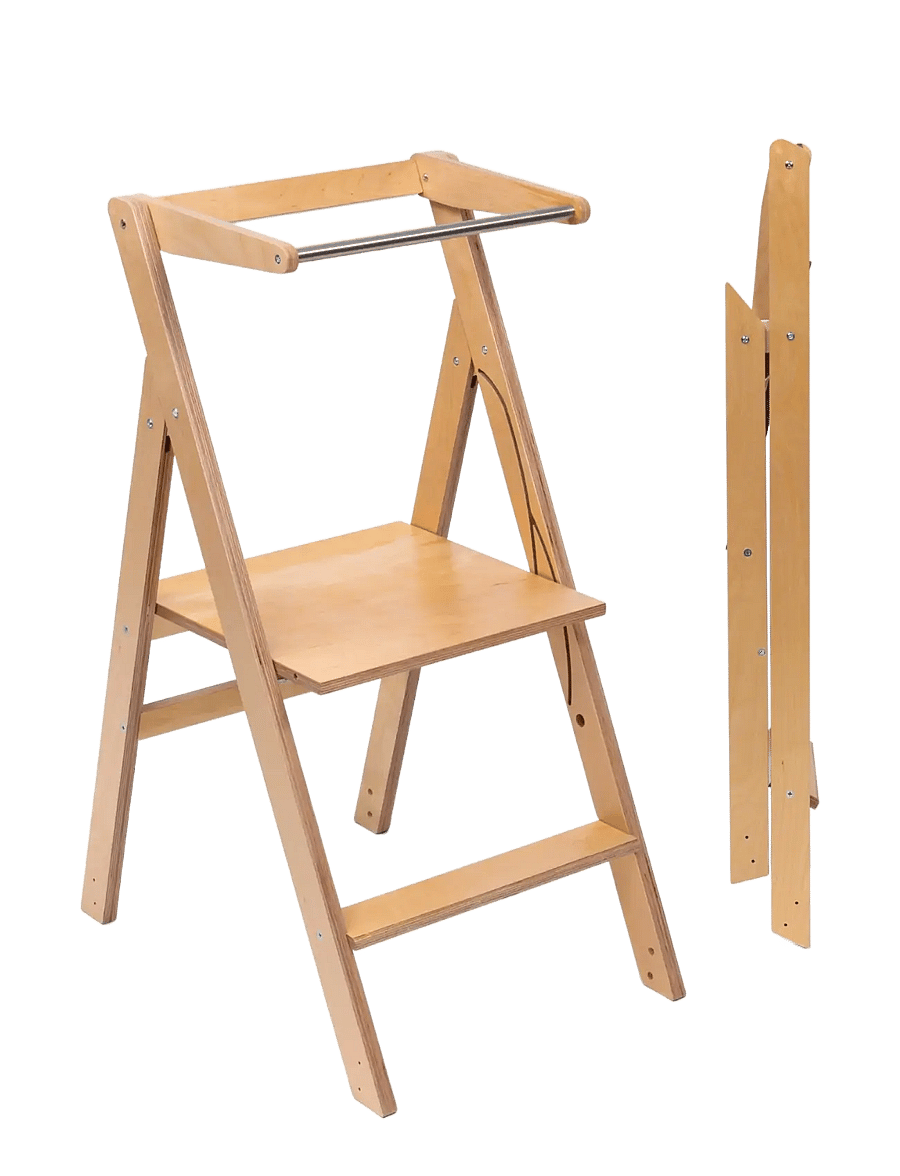 Ette Tete - STEP'n'FOLD Foldable Helper Tower - lernturm - wooden - 1