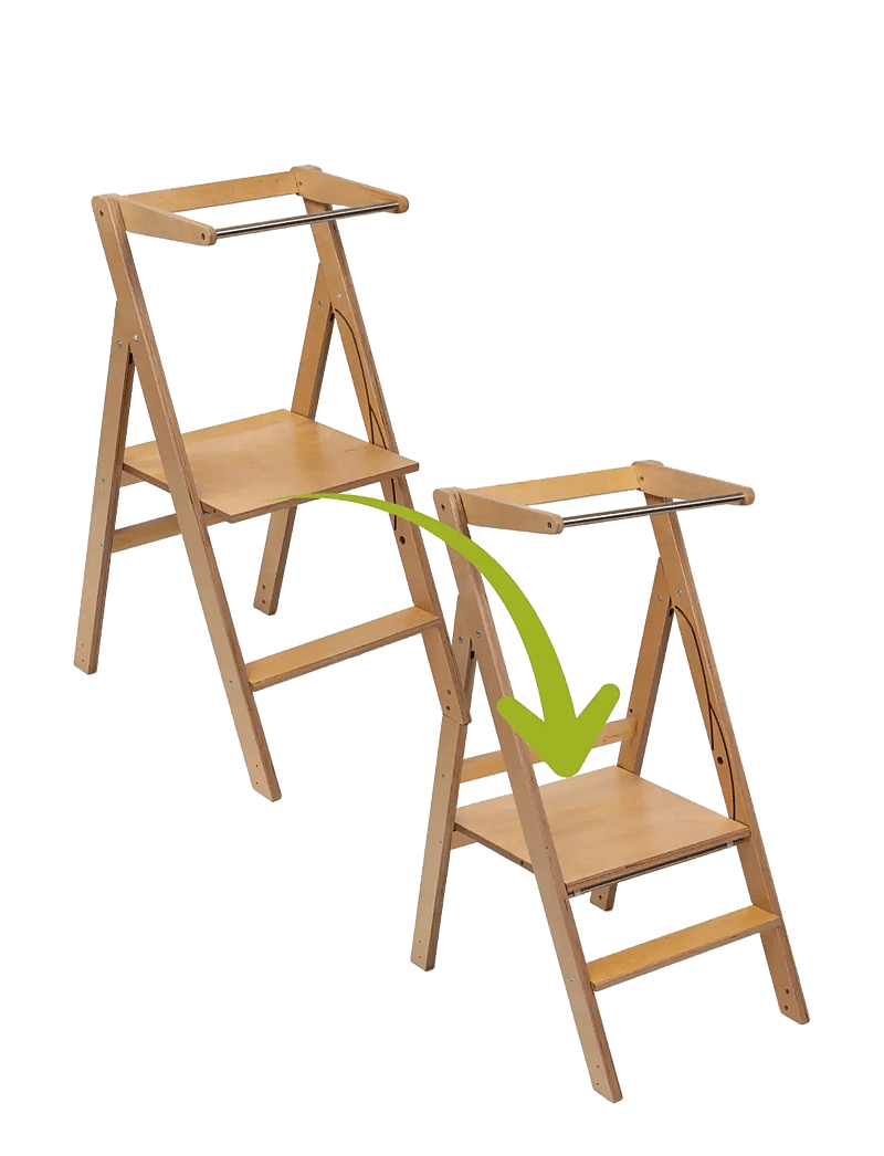 Ette Tete - Foldable Helper Tower "Step'n'Fold", wooden - torntool - wooden - 3