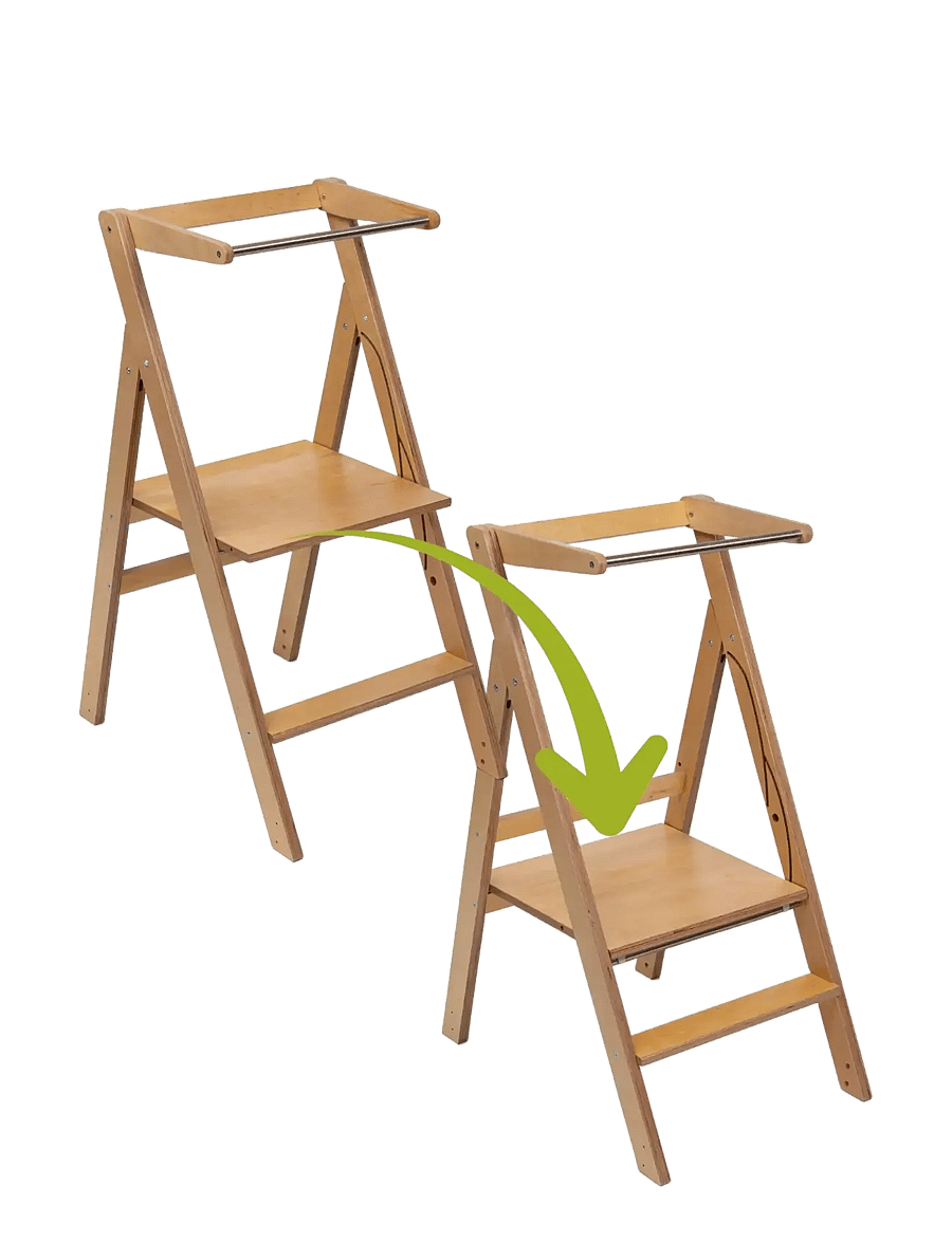 Ette Tete - STEP'n'FOLD Foldable Helper Tower - lernturm - wooden - 3