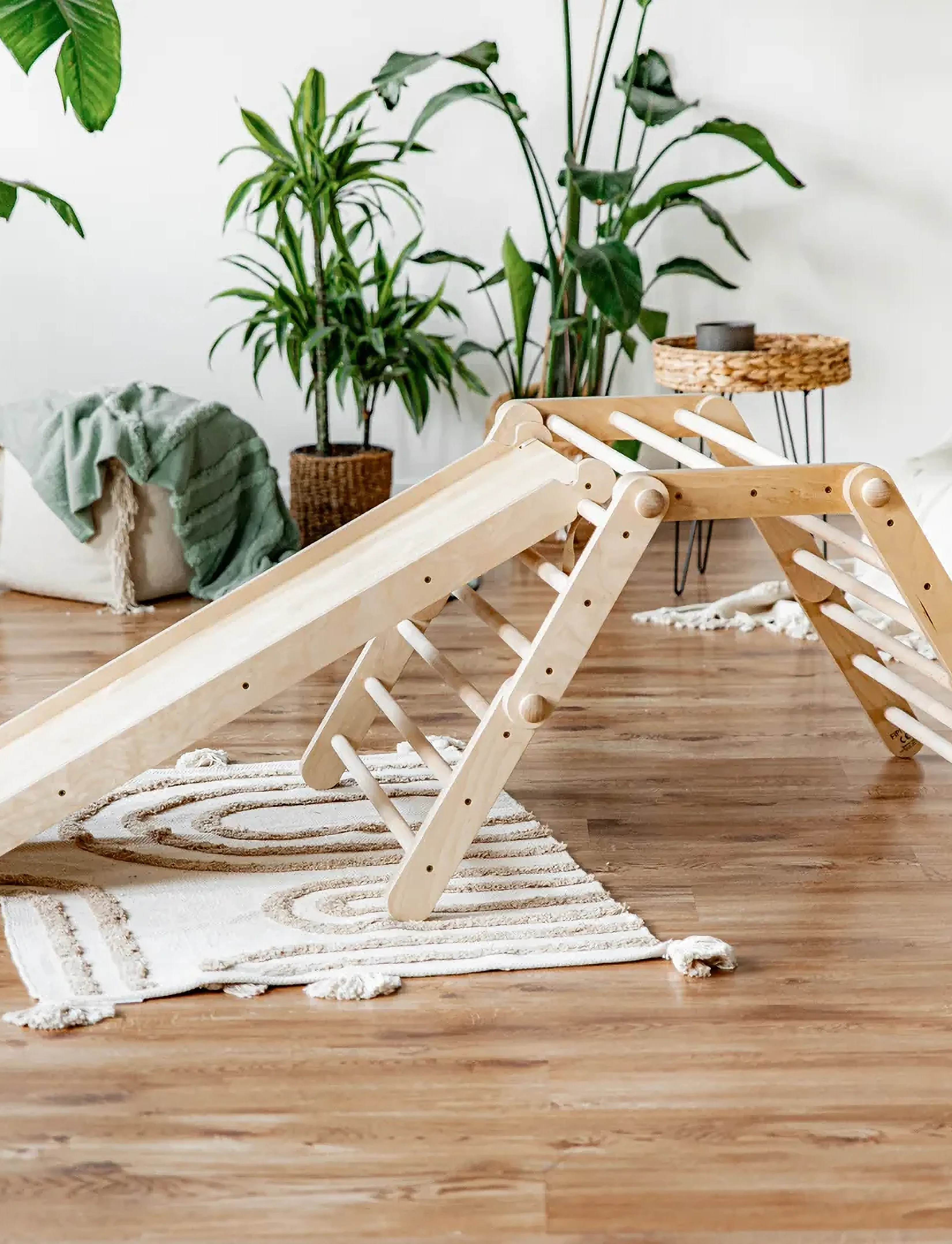 Ette Tete - FIPITRI® 5-segment Climbing Frame - aktivitetssentre - wooden/ with a ramp - 0