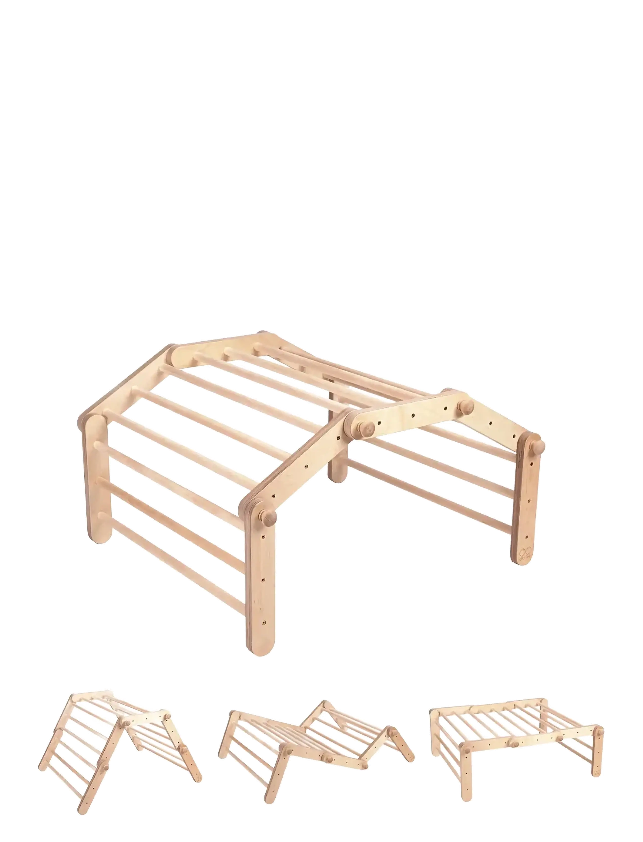 Ette Tete FIPITRI® 5-segment Climbing Frame - Jõulukingid - WOODEN/ WITHOUT A RAMP / brown