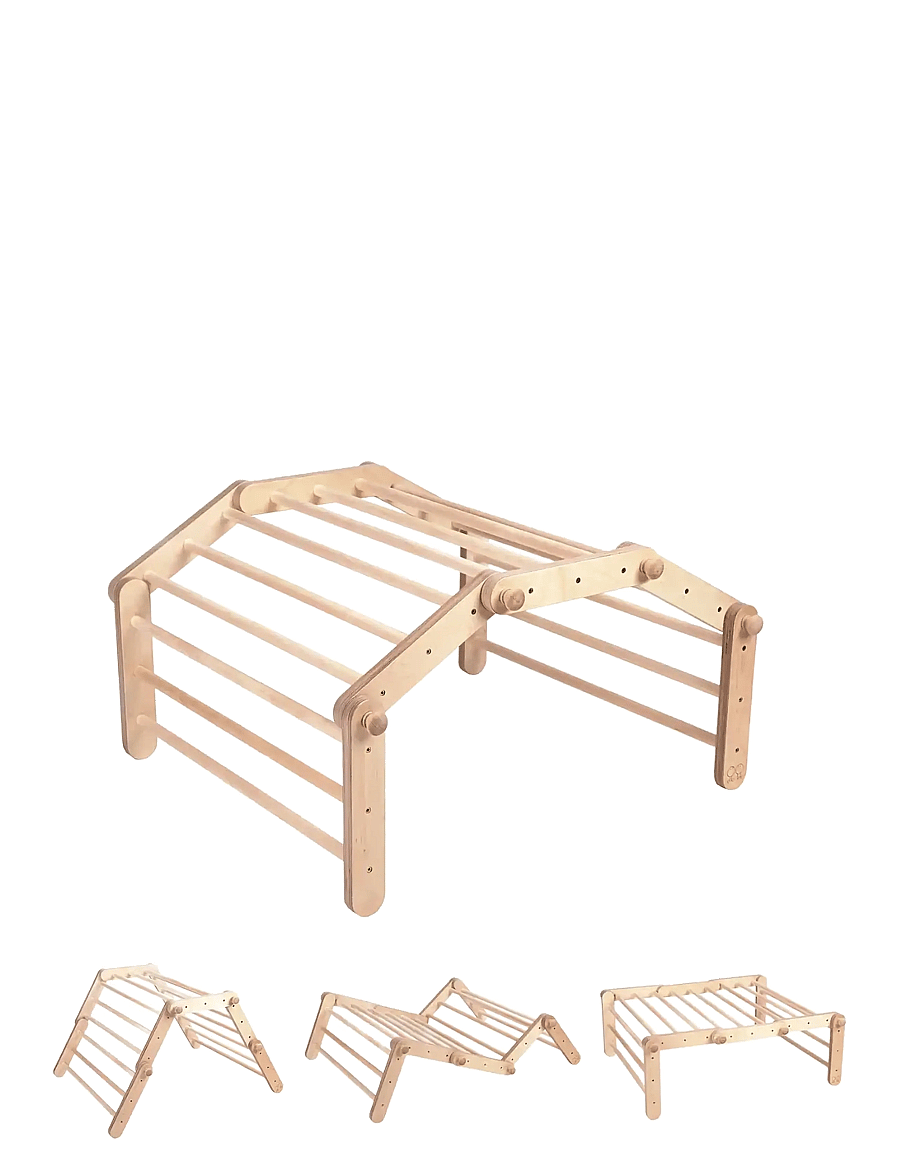 Ette Tete - FIPITRI® 5-segment Climbing Frame - motoriske møbler - wooden/ without a ramp - 1