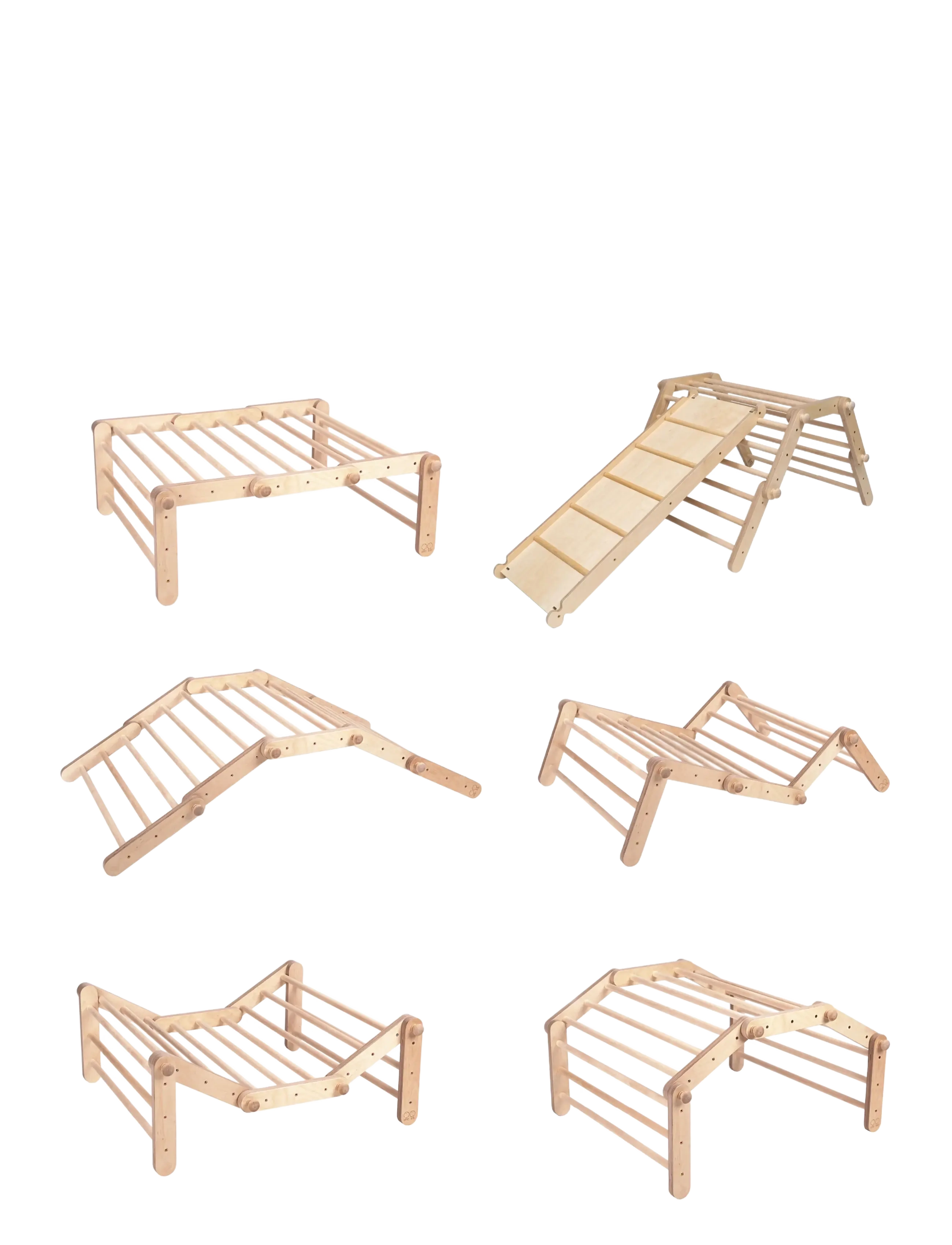 Ette Tete - FIPITRI® 5-segment Climbing Frame - motoriska möbler - wooden/ without a ramp - 2