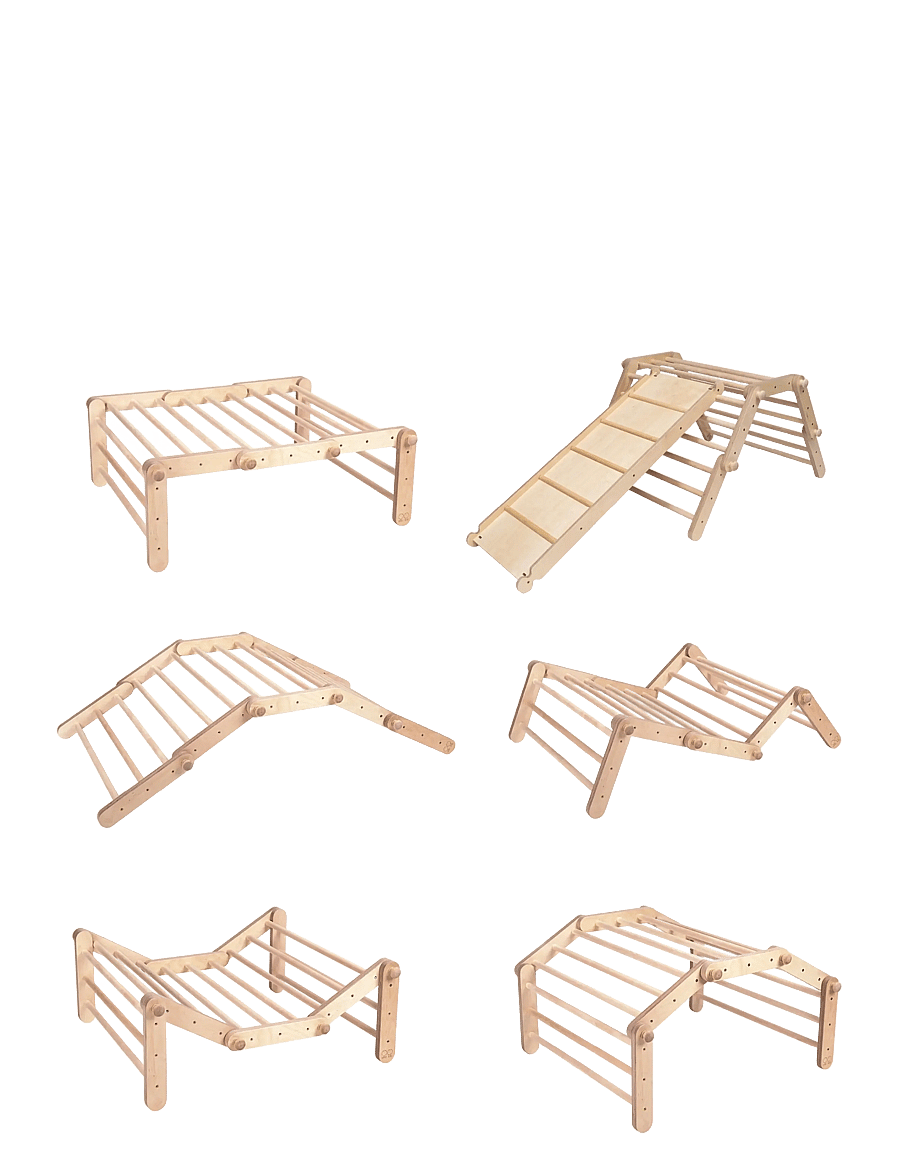 Ette Tete - FIPITRI® 5-segment Climbing Frame - motoriska möbler - wooden/ without a ramp - 2