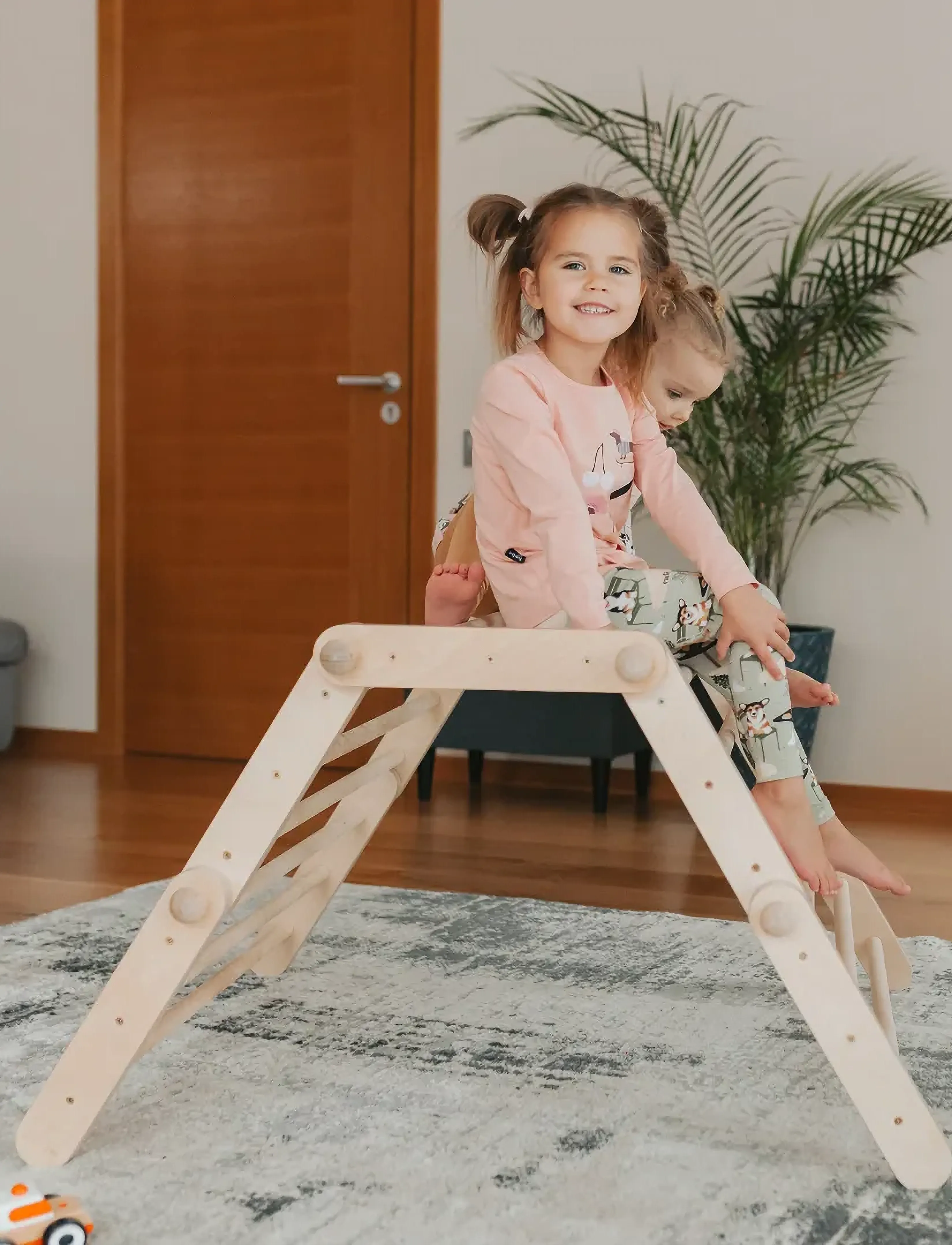 Ette Tete Fipitri 5-Segment Climbing Frame, Børn, Activity Gyms, Brun, Str: 82X 60CM