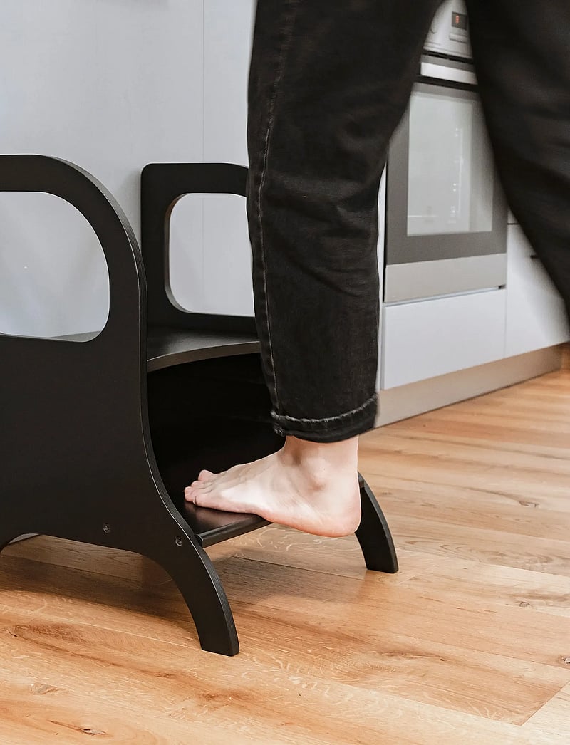Ette Tete - Adjustable step stool "Miimo" - lernturm - black - 2