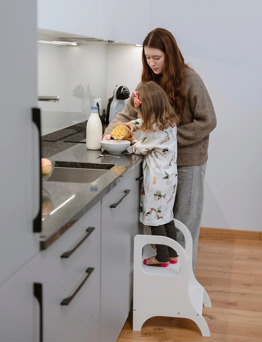 Ette Tete - MIIMO® Adjustable Height Step Stool - lærdómsturn - grey - 0
