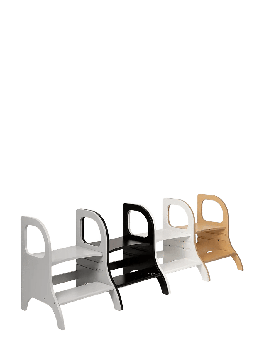 Ette Tete - MIIMO® Adjustable Height Step Stool - læringsstårn - white - 3