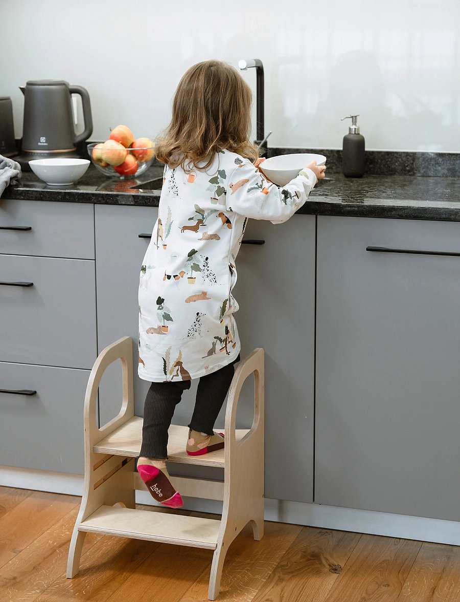 Ette Tete - MIIMO® Adjustable Height Step Stool - hjälpa till pallar - wooden - 0