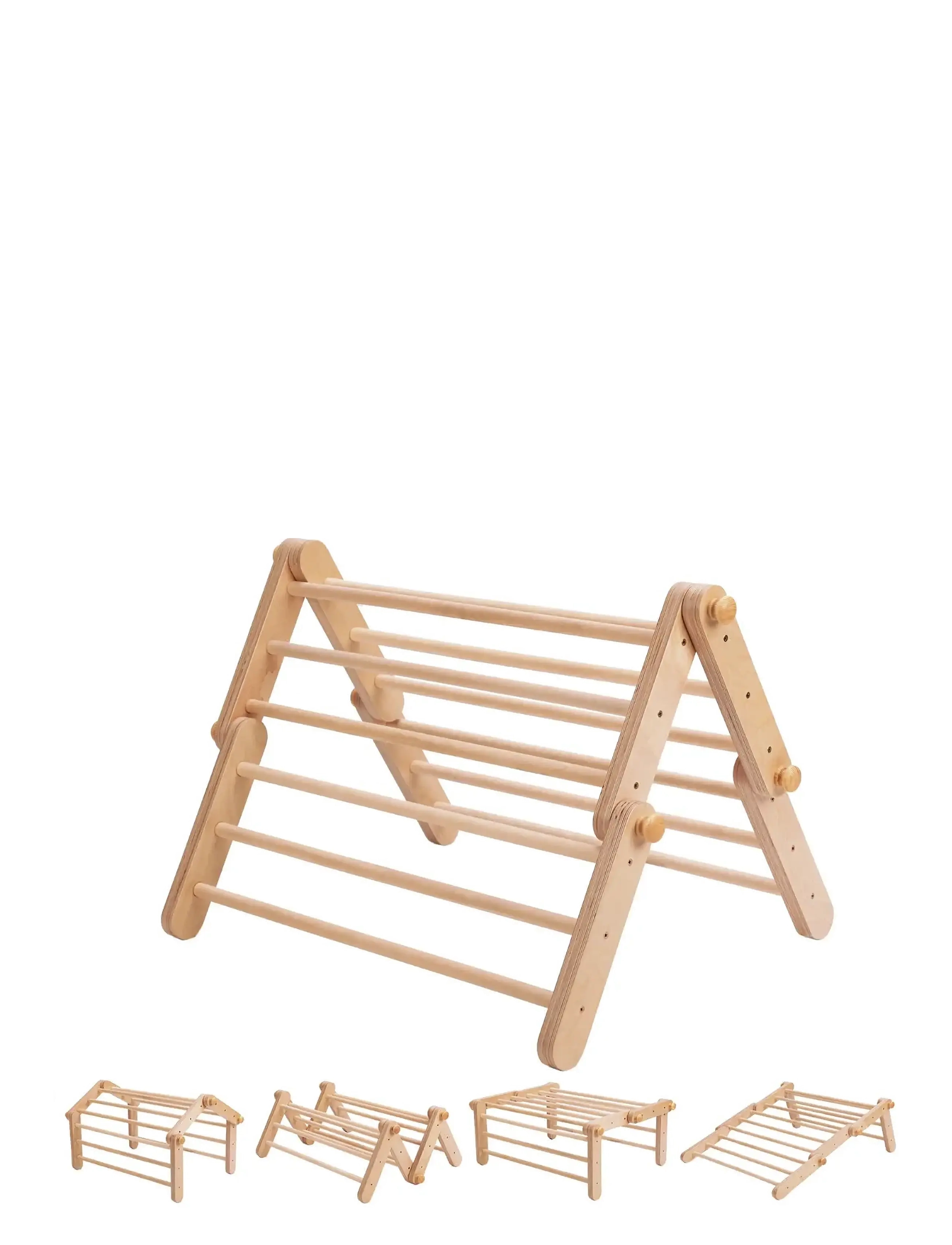 Ette Tete Mopitri 4-Segment Climbing Frame, 82X 60 cm, Brown, Furniture > Motor Skills Furniture, Børn