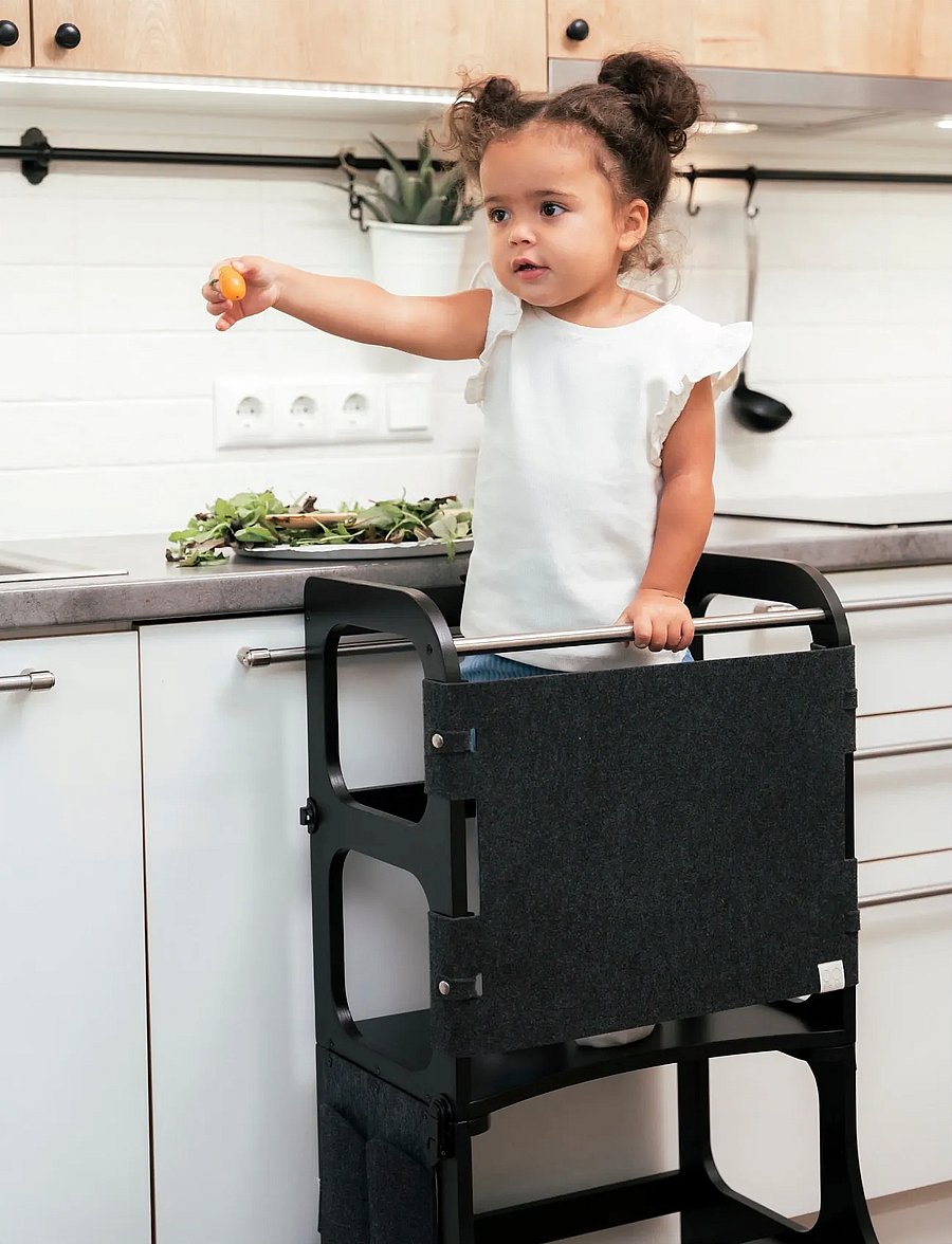 Ette Tete - STEP'n'SIT®, STEP UP Safety Net - læringsstårn - black - 0
