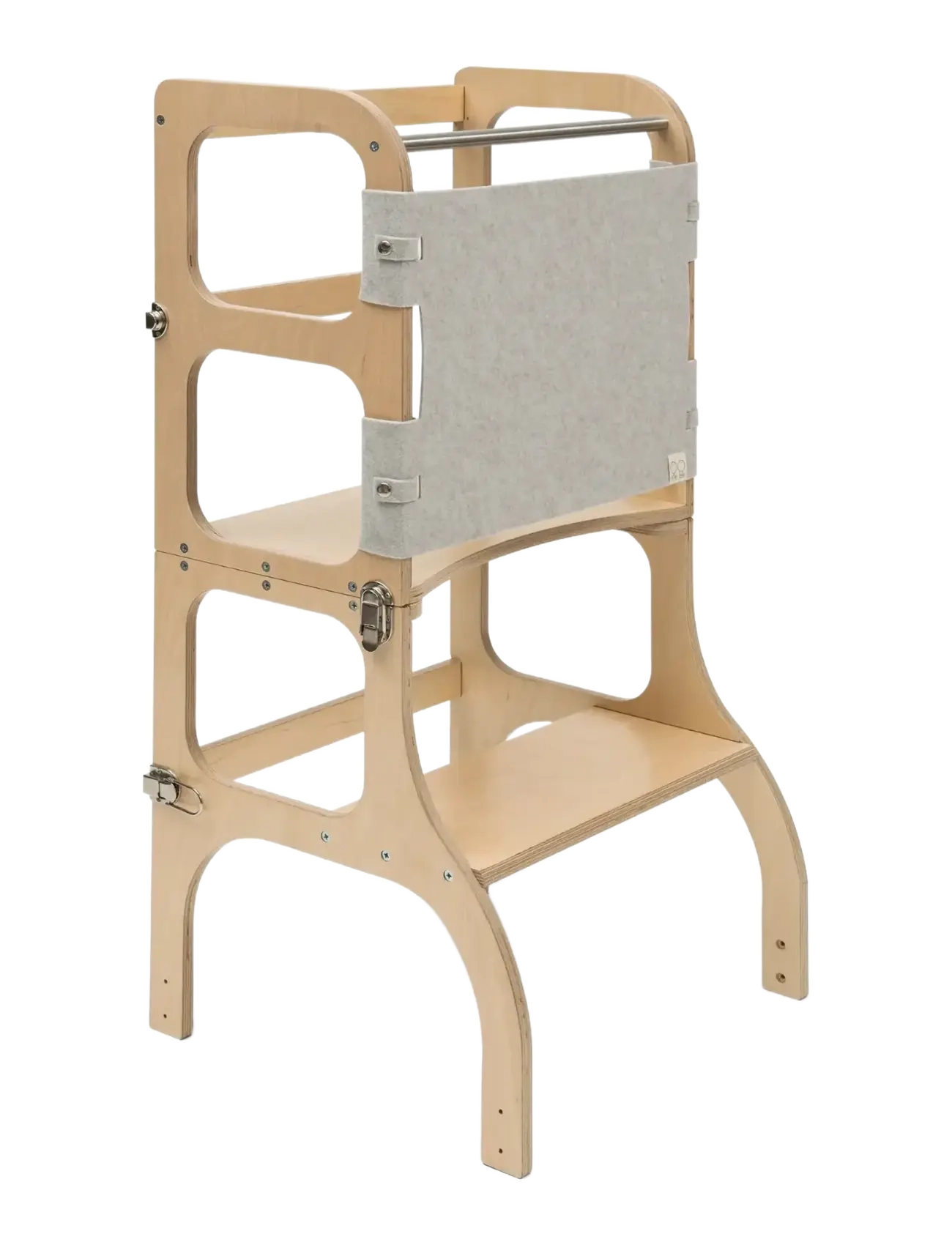 Ette Tete Step'n'sit , Step Up Safety Net, Børne Læretårn med Sikkerhedsnet, Grå, Str: 32X 71CM
